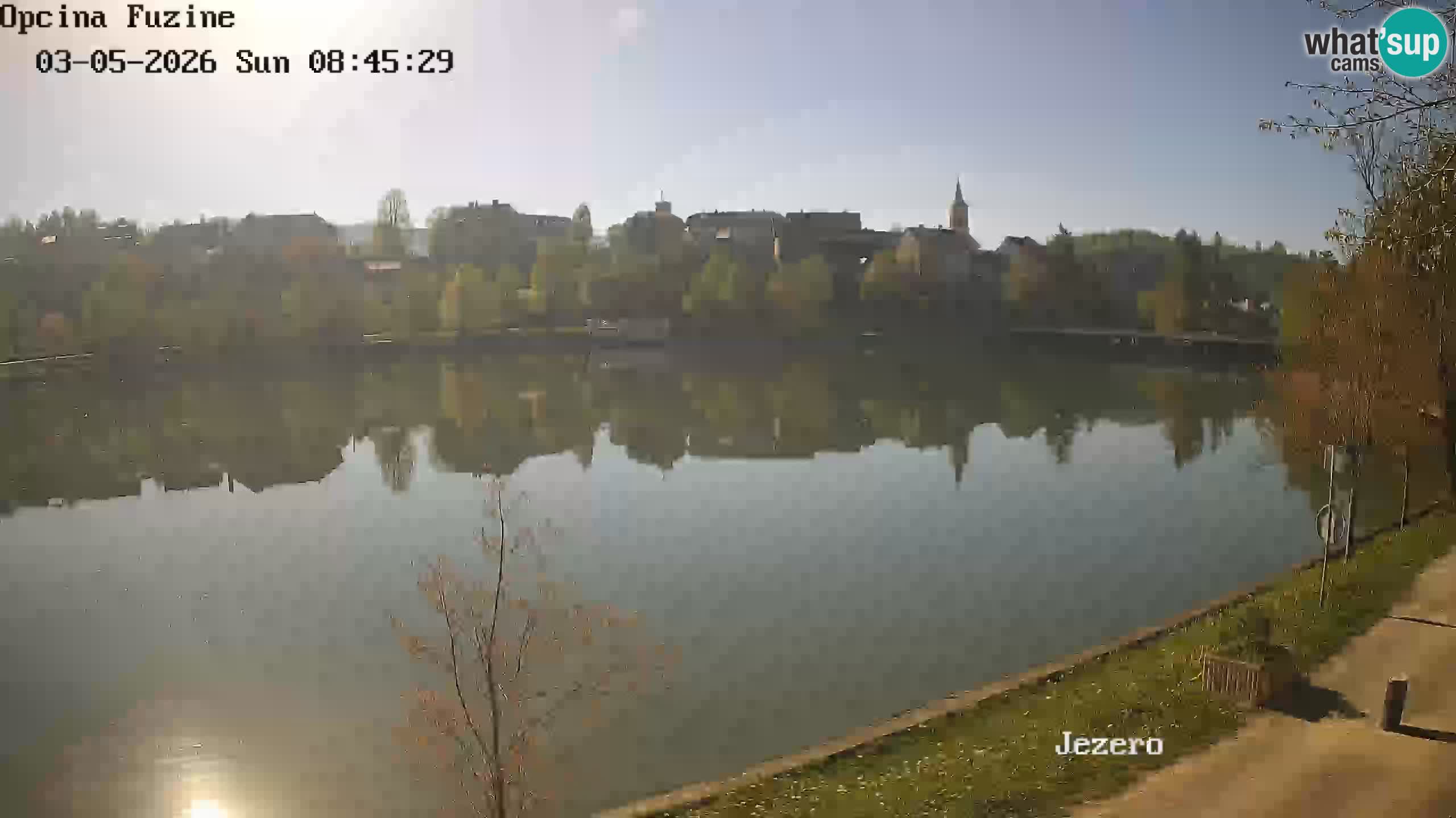 Bajersko Jezero web kamera Fužine