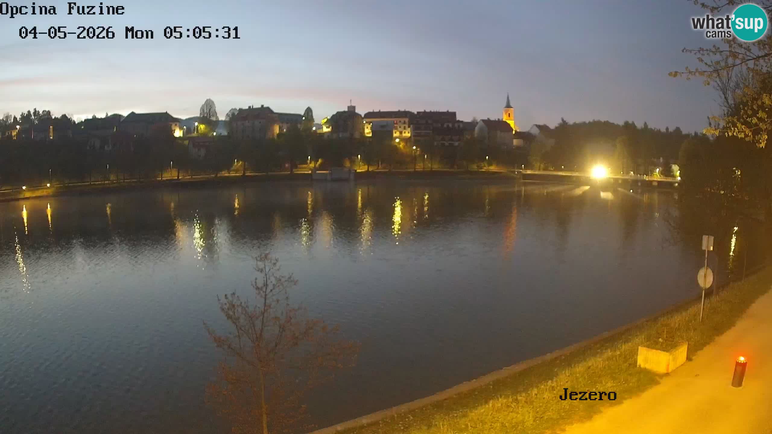 Bajersko Jezero web kamera Fužine