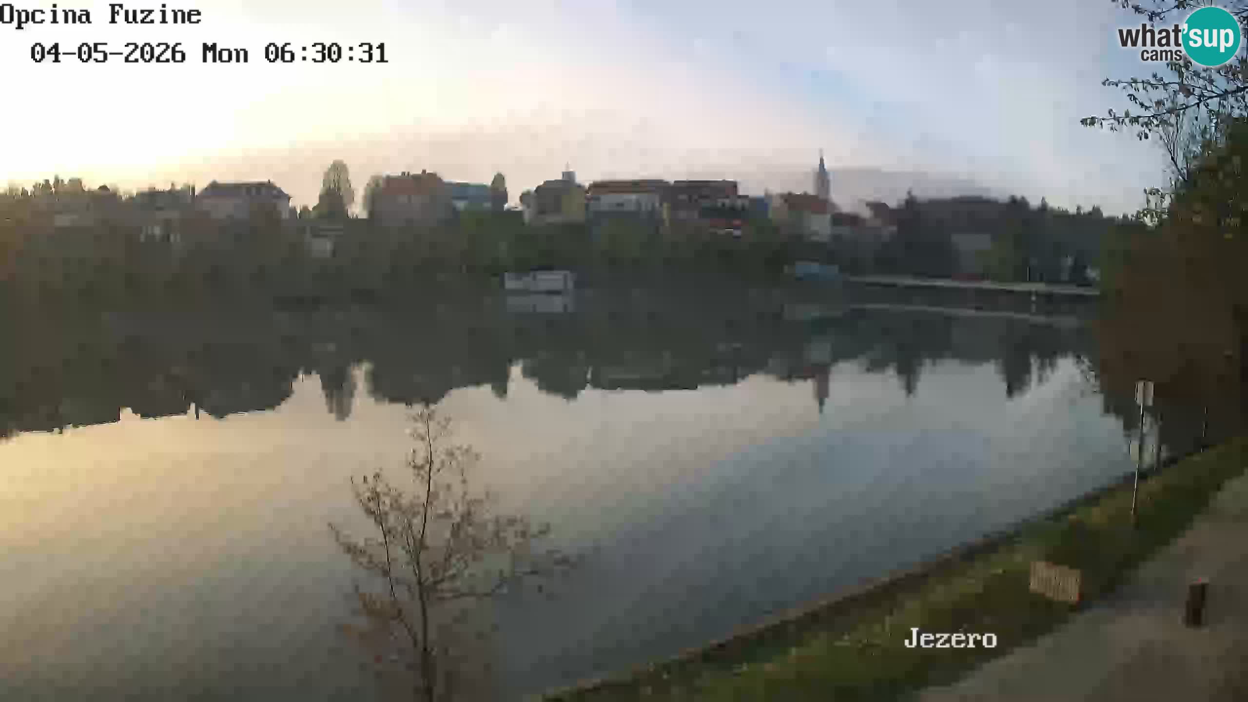 Bajersko Jezero web kamera Fužine