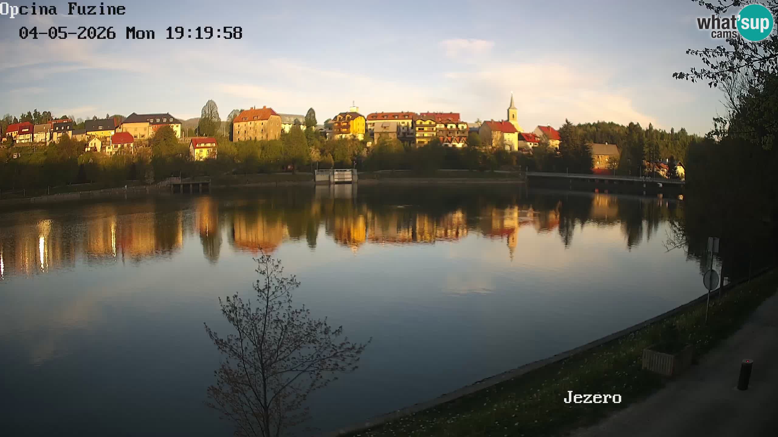 Bajersko Jezero web kamera Fužine