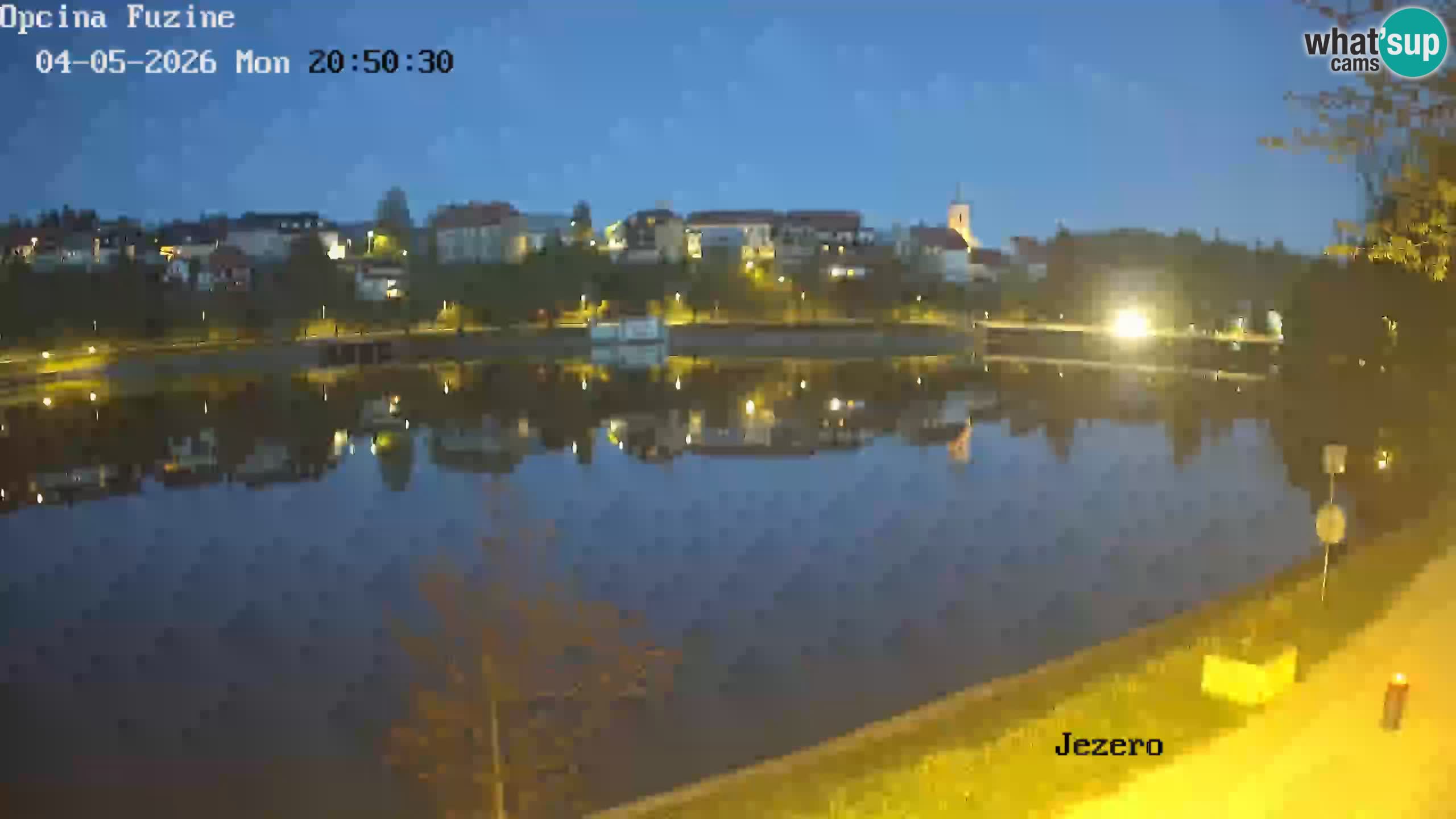 Bajersko Jezero web kamera Fužine
