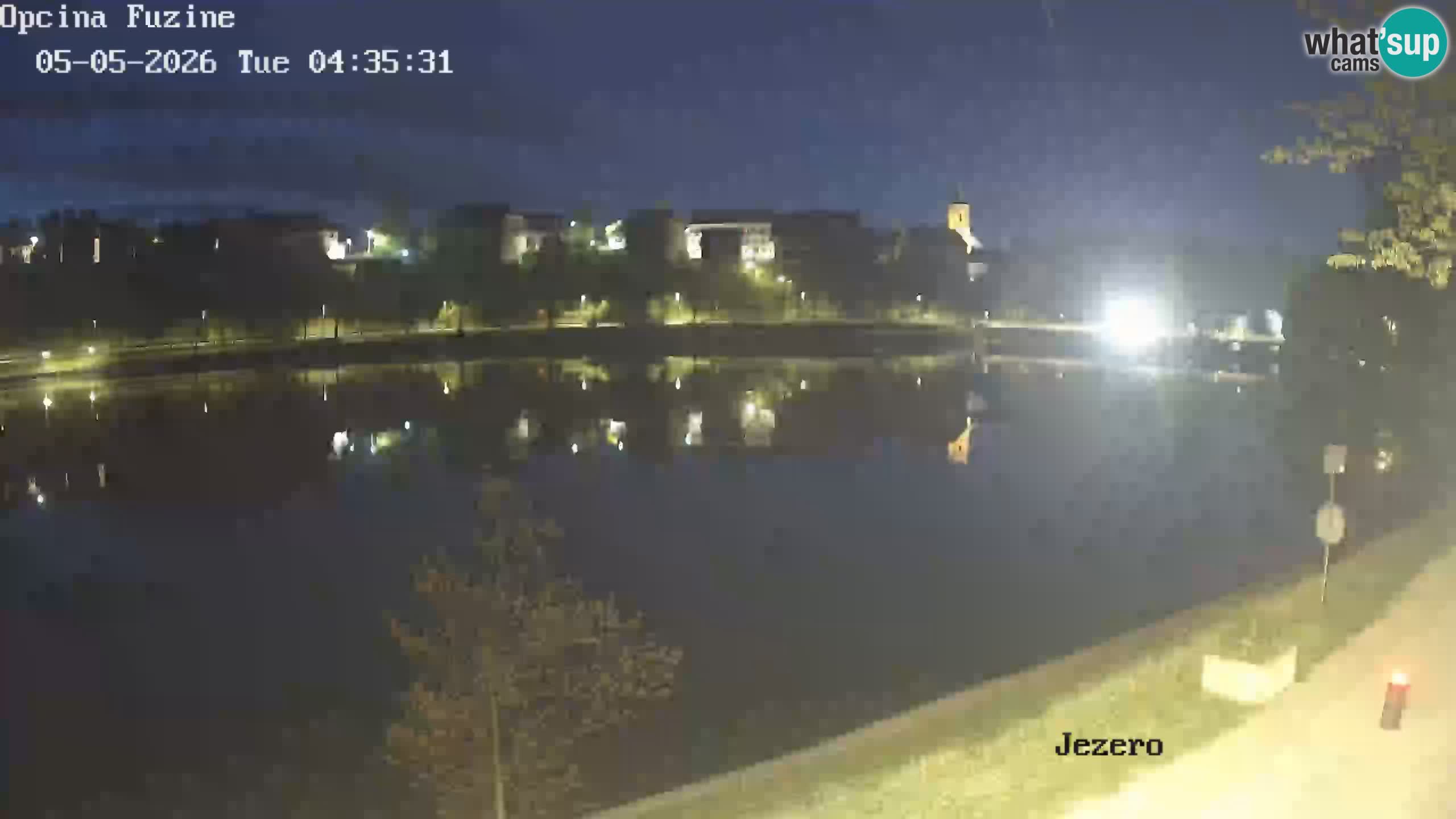 Bajersko Jezero web kamera Fužine