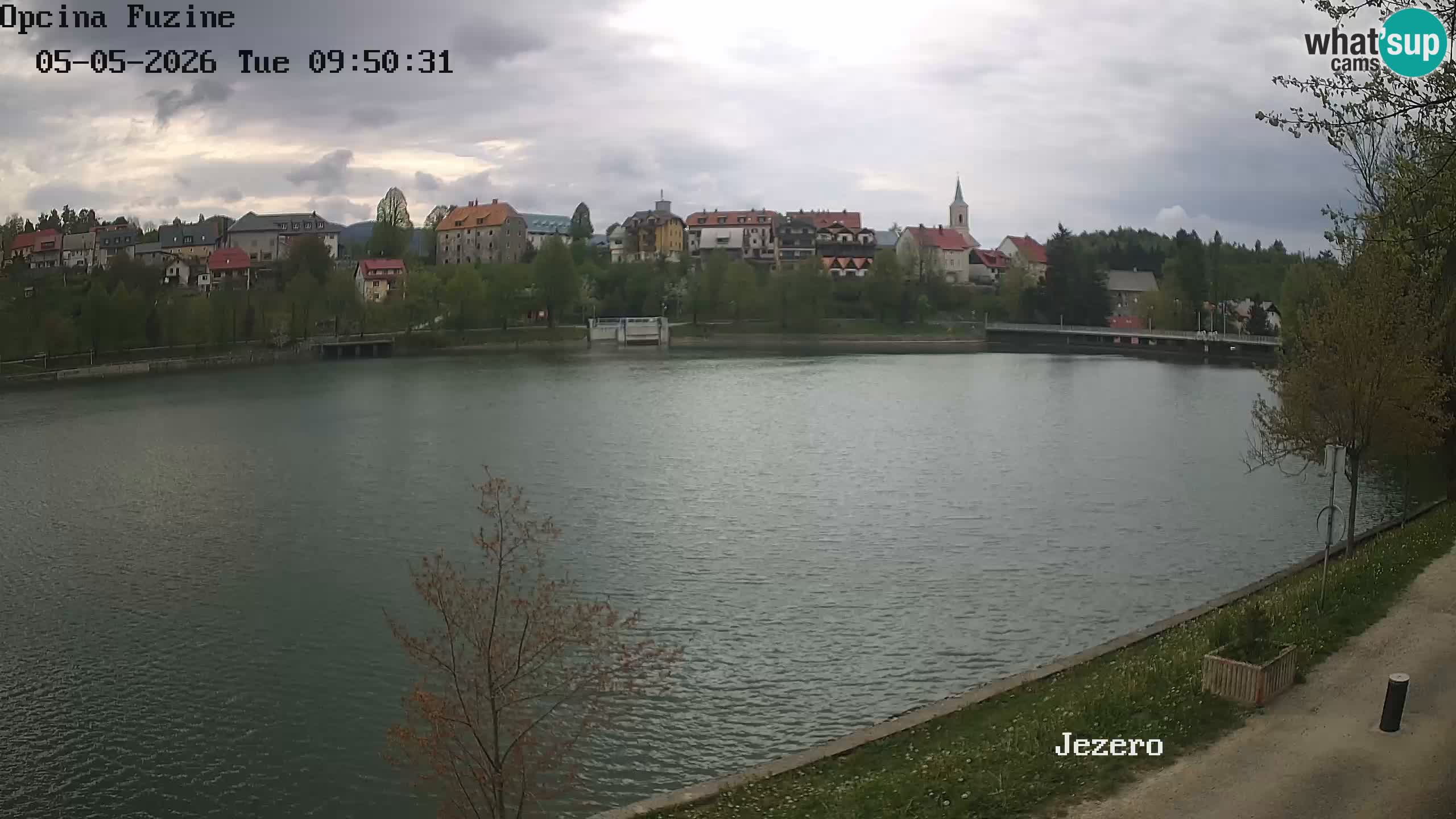 Bajersko Jezero web kamera Fužine