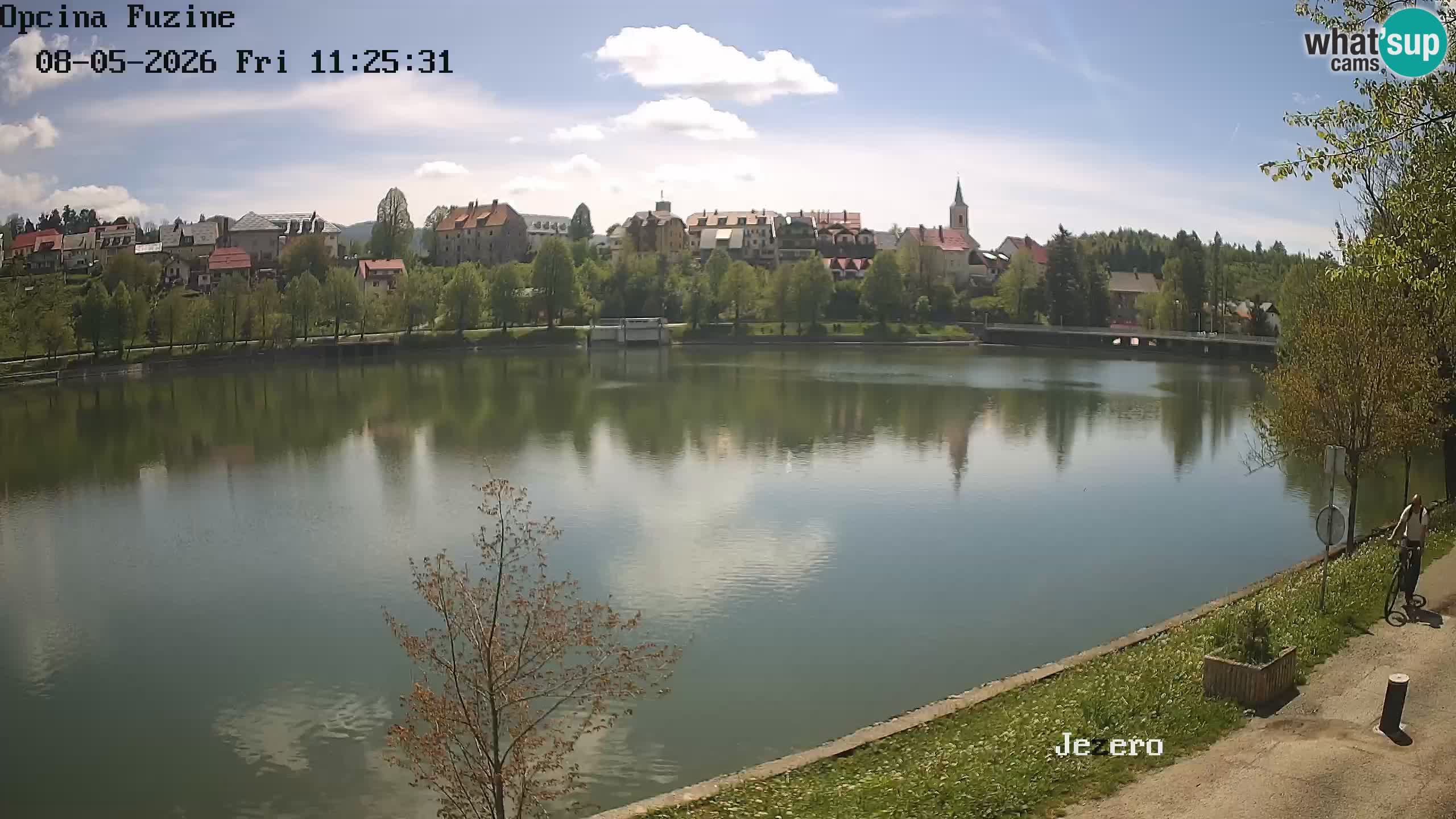 Bajersko Jezero web kamera Fužine