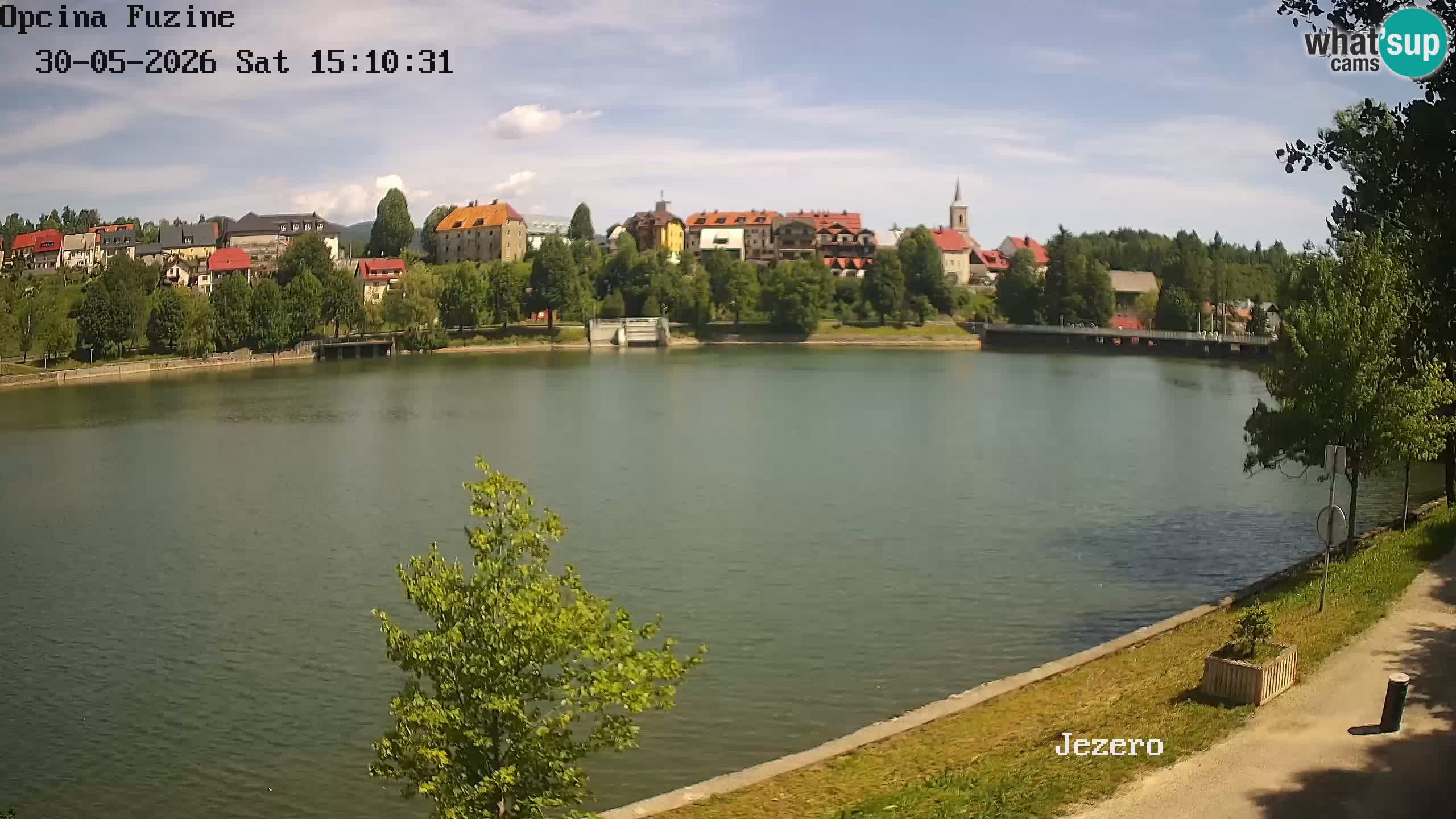 Bajersko Jezero web kamera Fužine