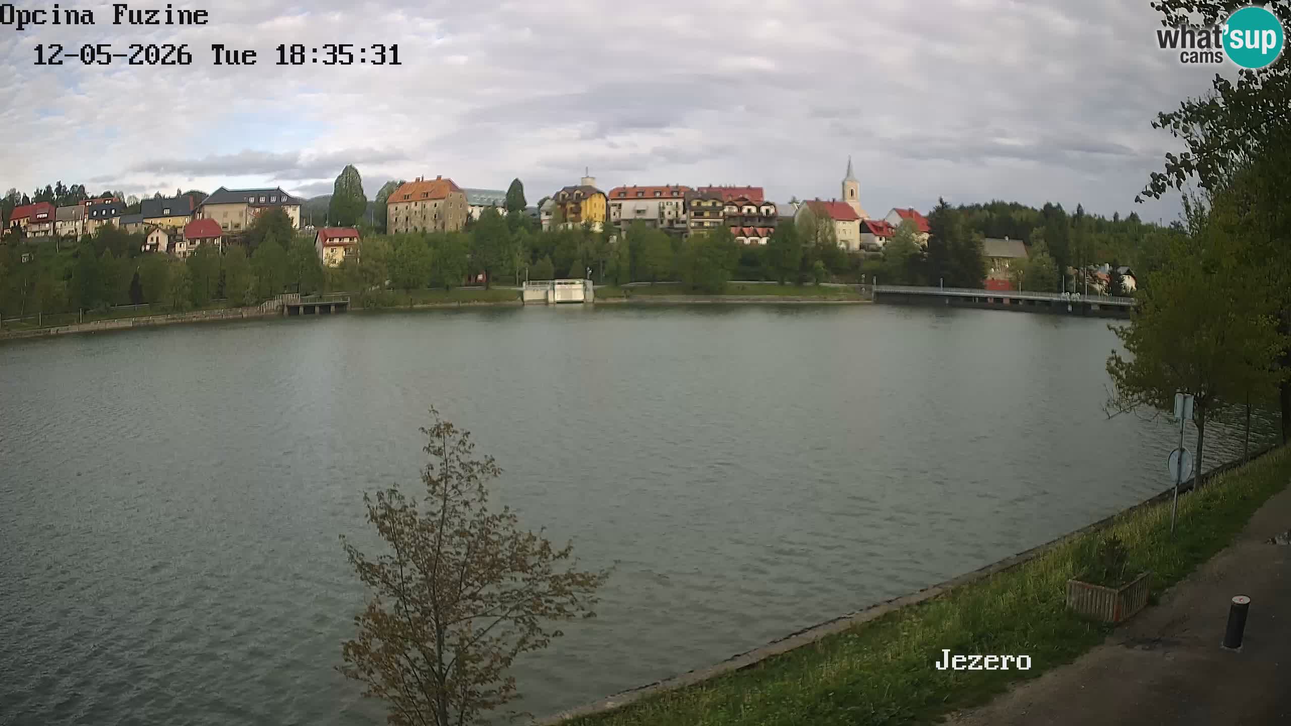 Bajersko Jezero web kamera Fužine