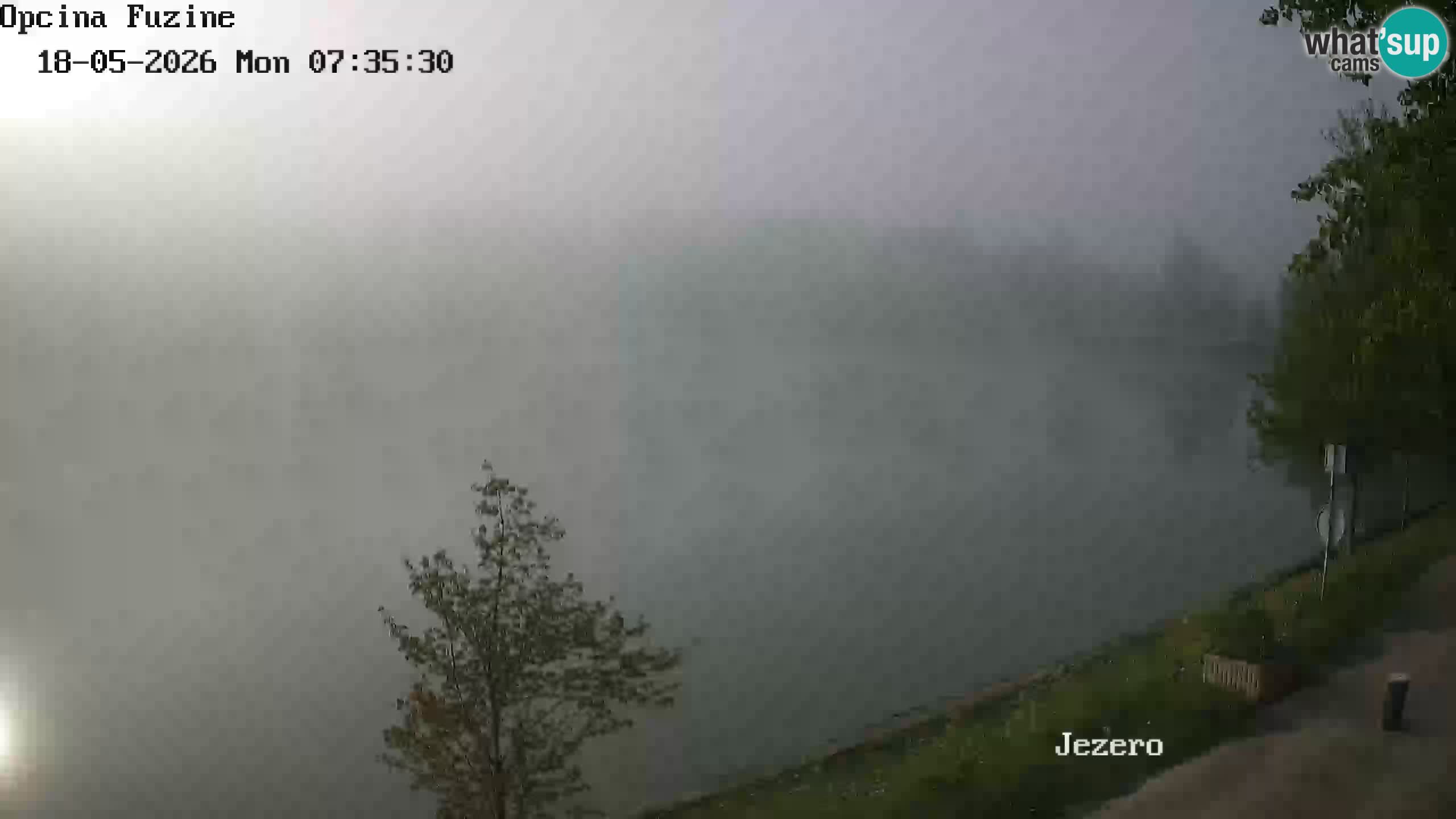 Bajersko Jezero web kamera Fužine
