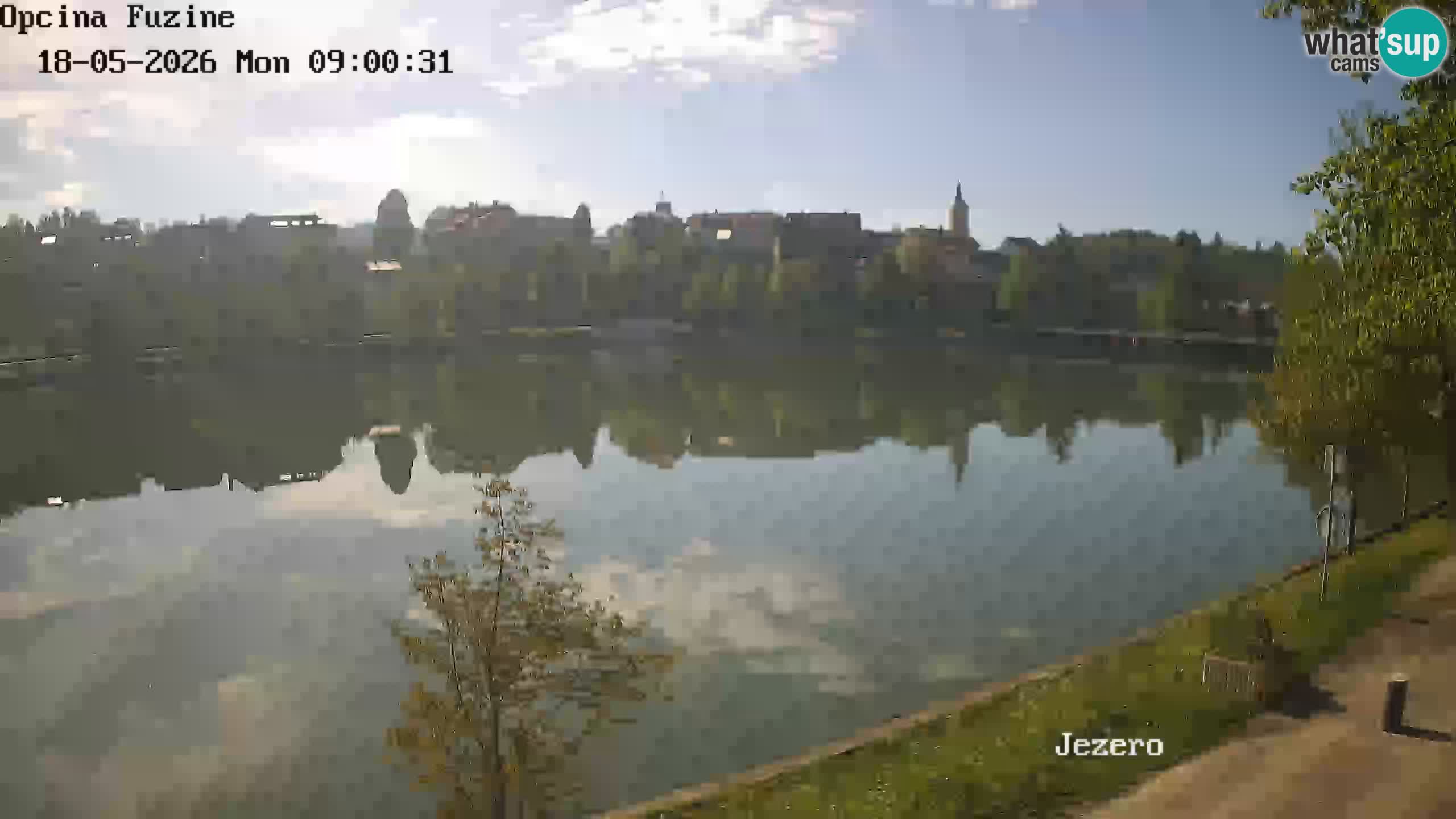 Bajersko Jezero web kamera Fužine