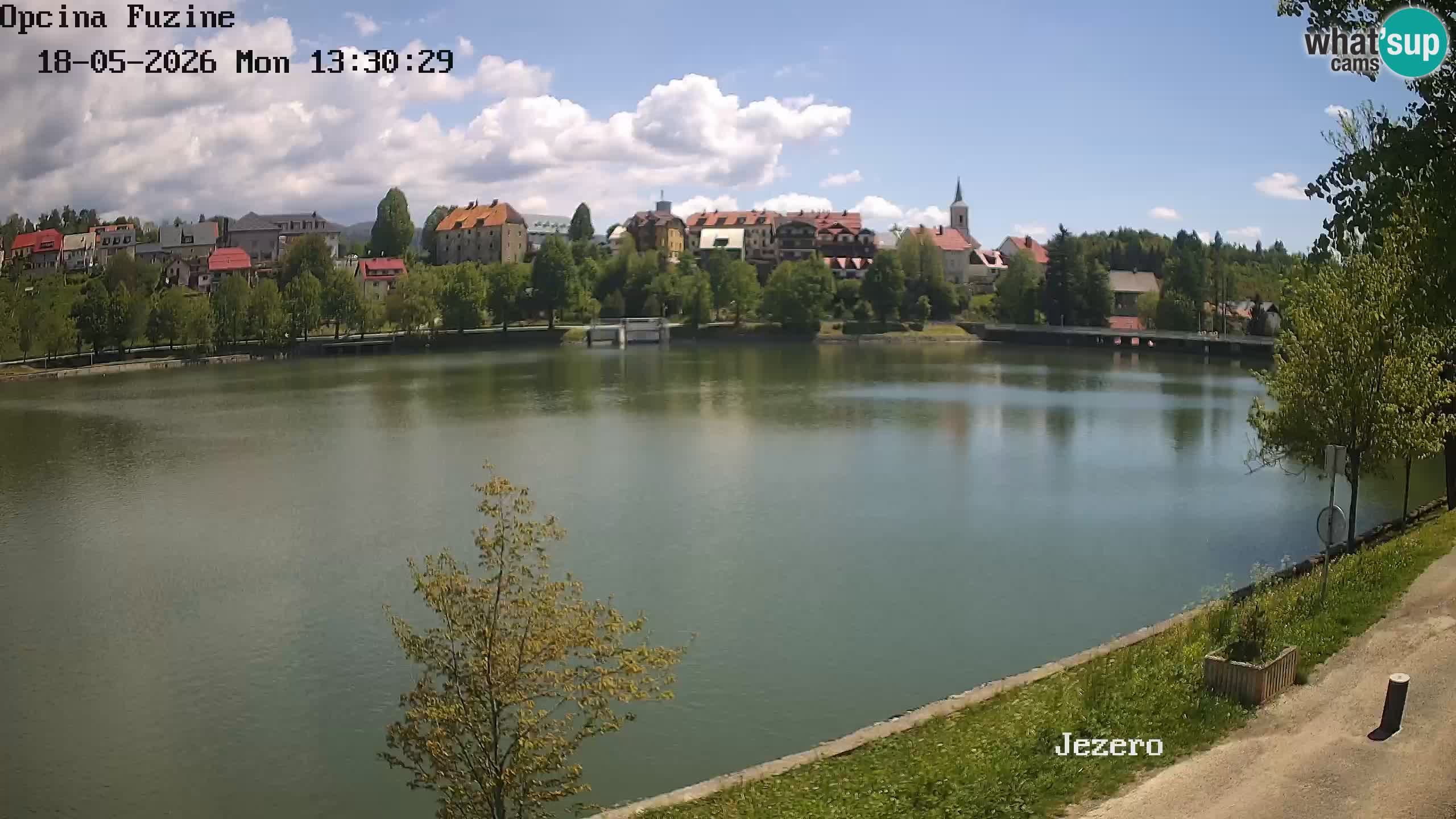 Bajersko Jezero web kamera Fužine