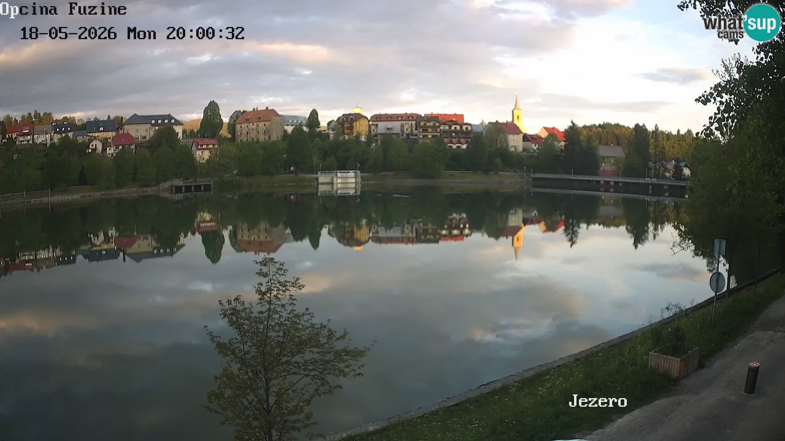 Bajersko Jezero web kamera Fužine