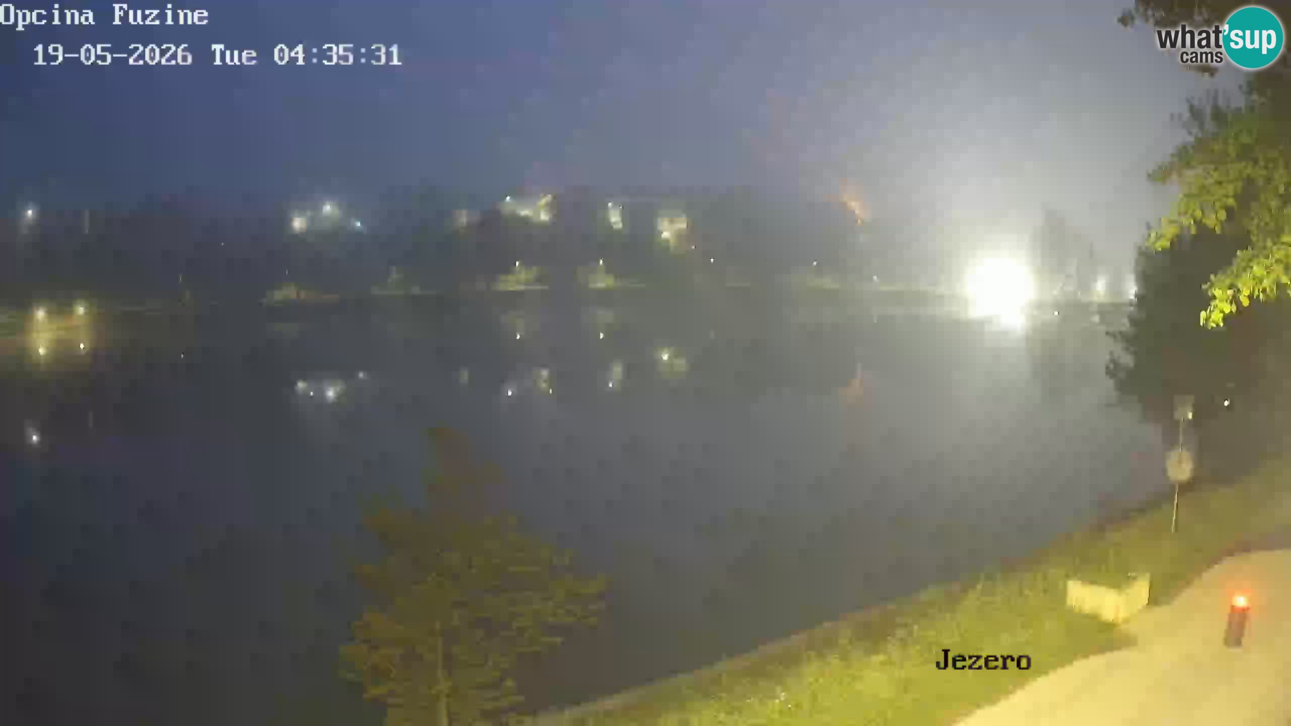 Bajersko Jezero web kamera Fužine