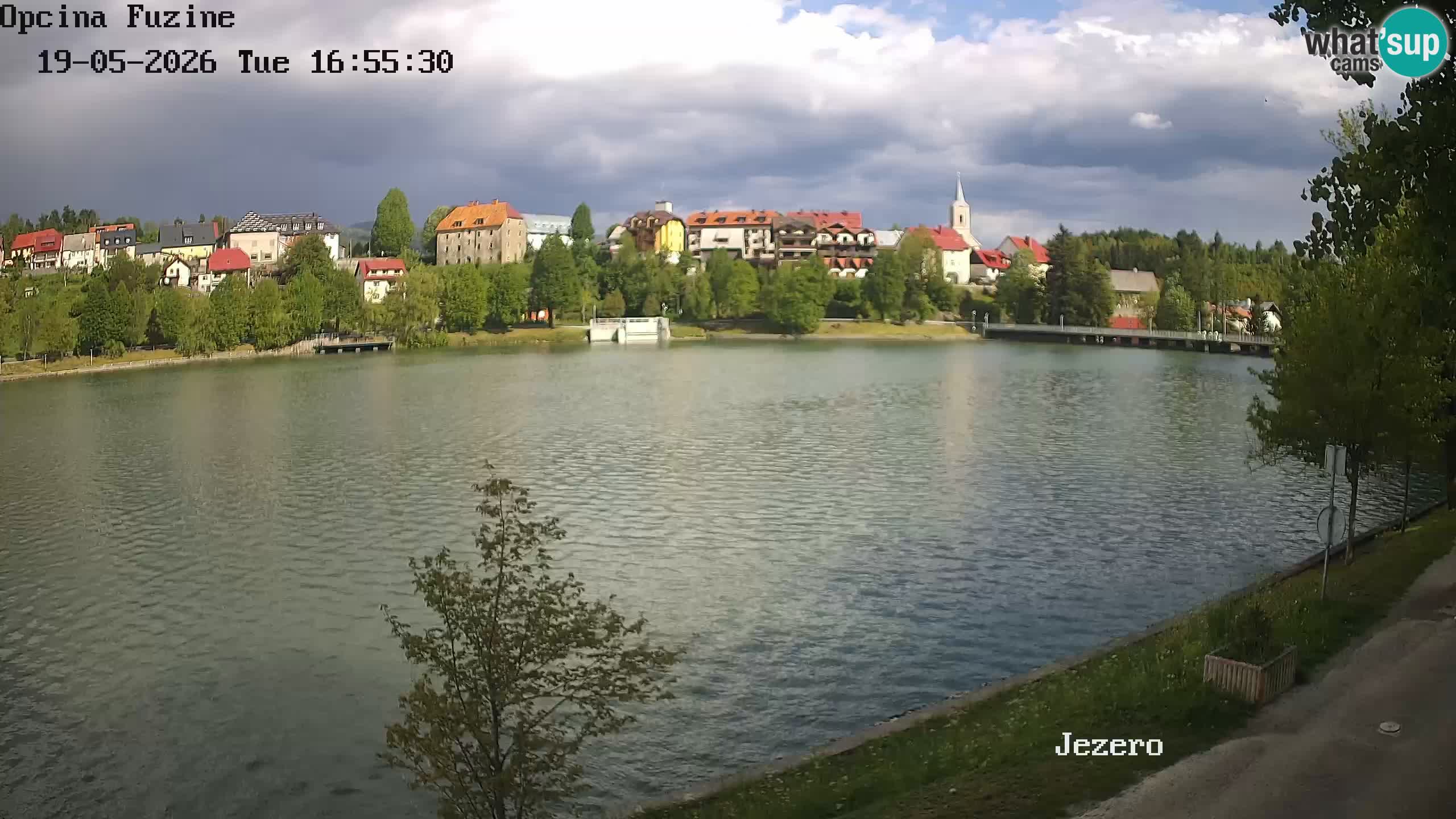 Bajersko Jezero web kamera Fužine