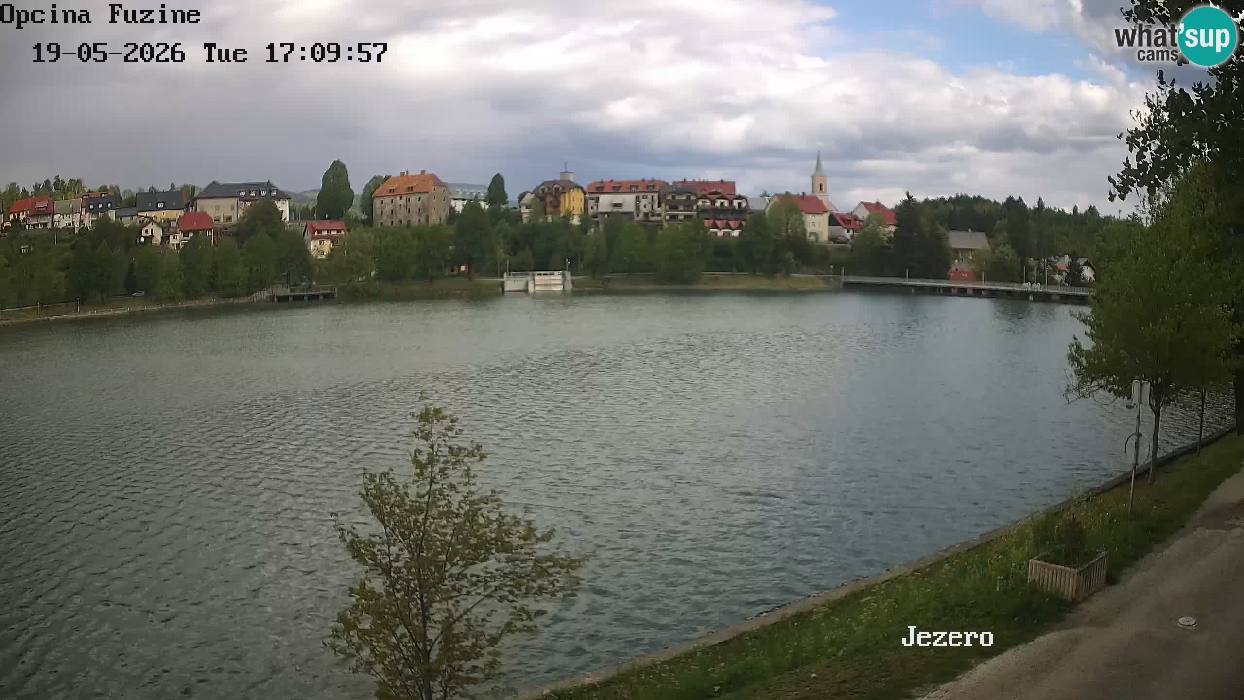 LIVE lago Bajer webcam Bajersko Jezero Fužine
