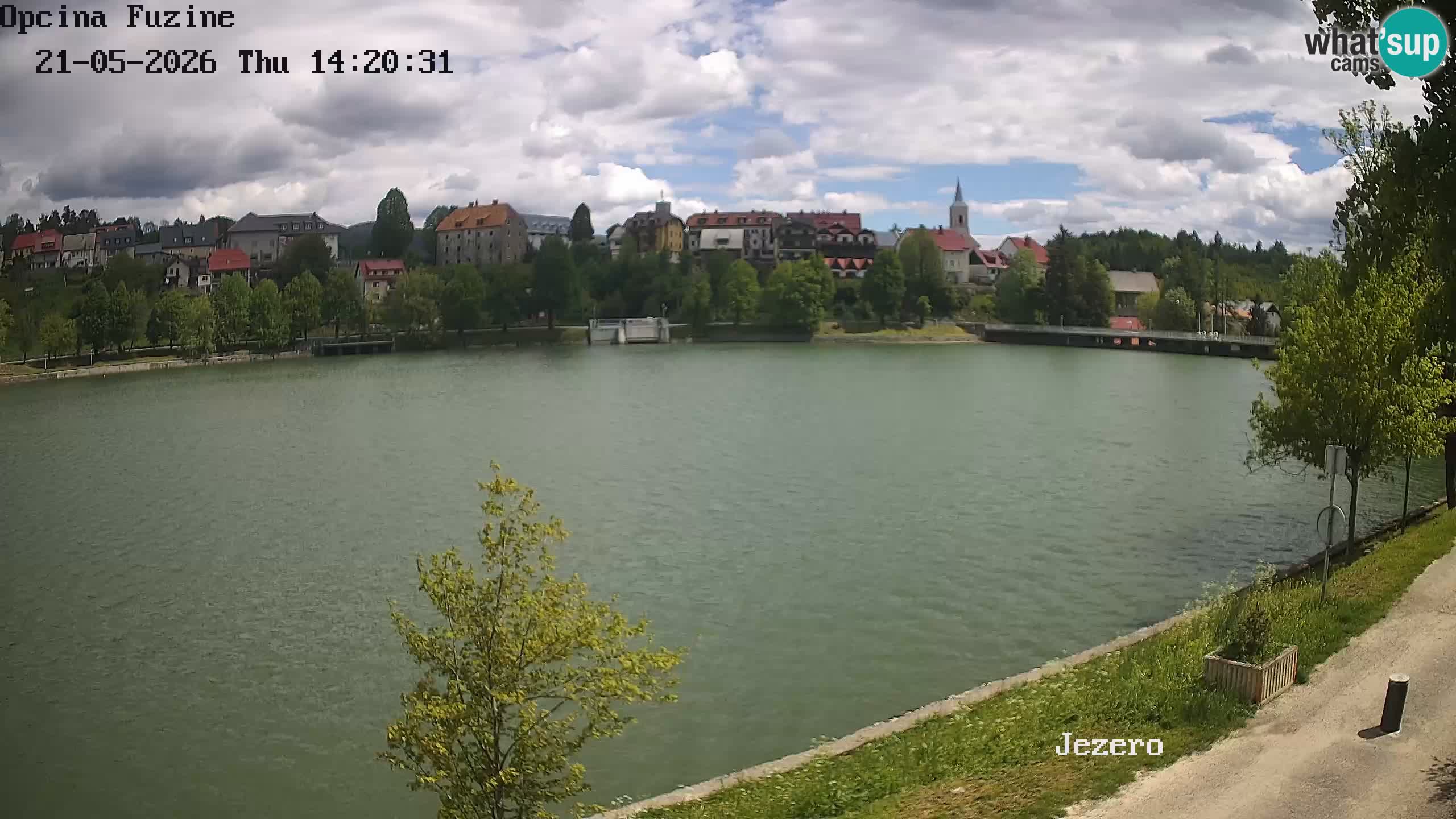 Bajersko Jezero web kamera Fužine