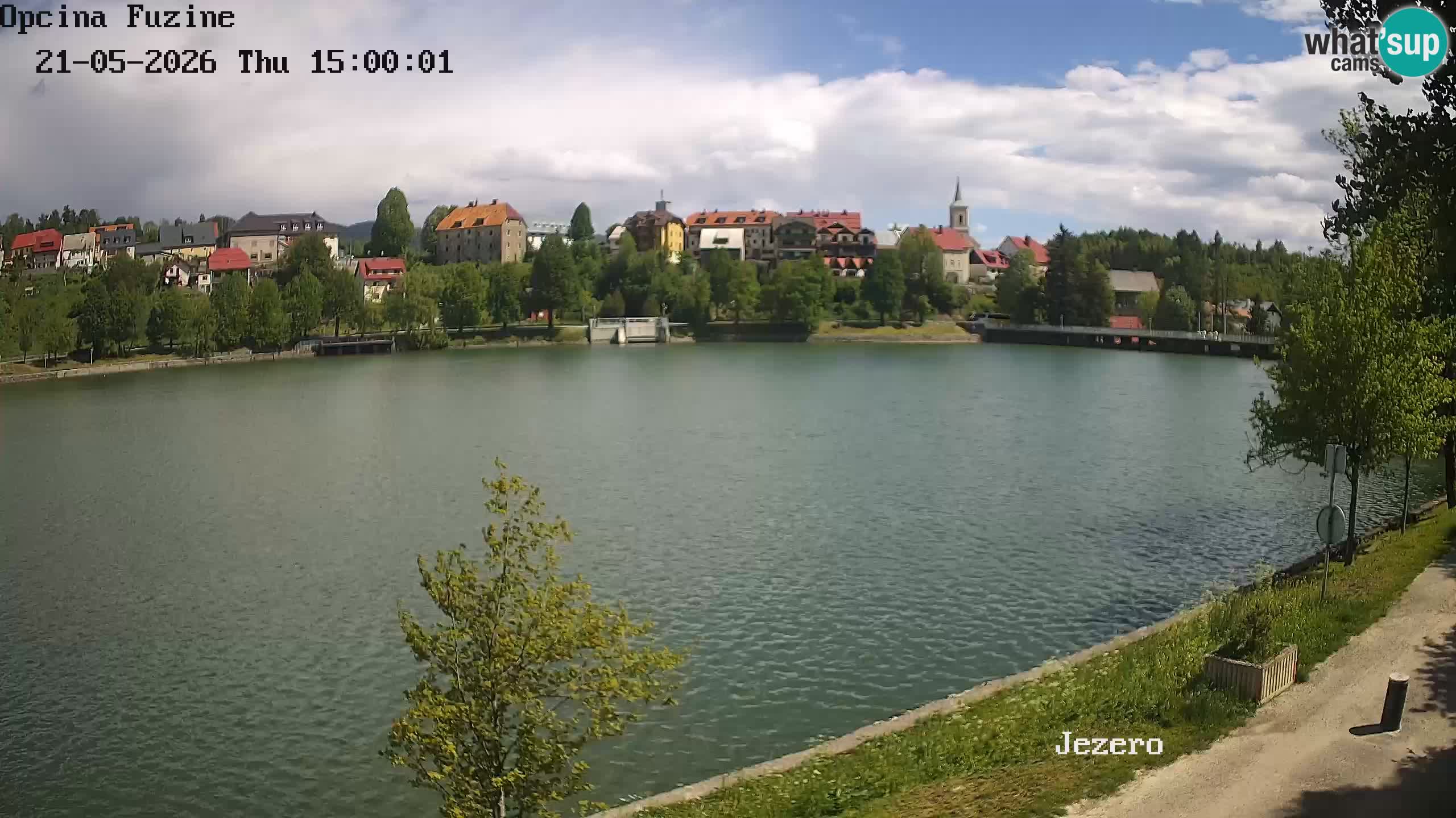 Bajersko Jezero web kamera Fužine