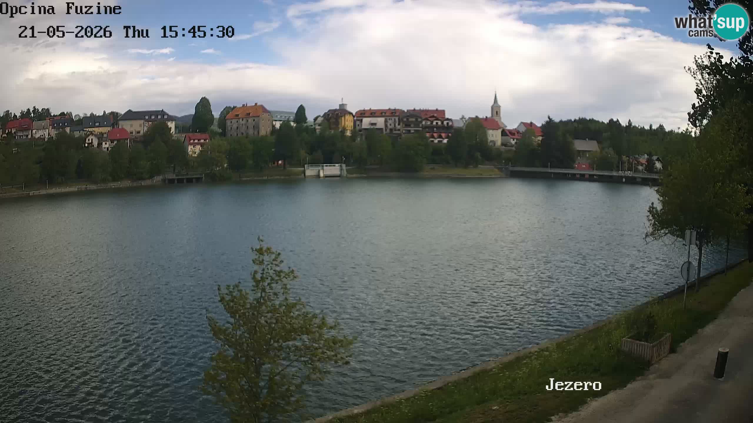 Bajersko Jezero web kamera Fužine