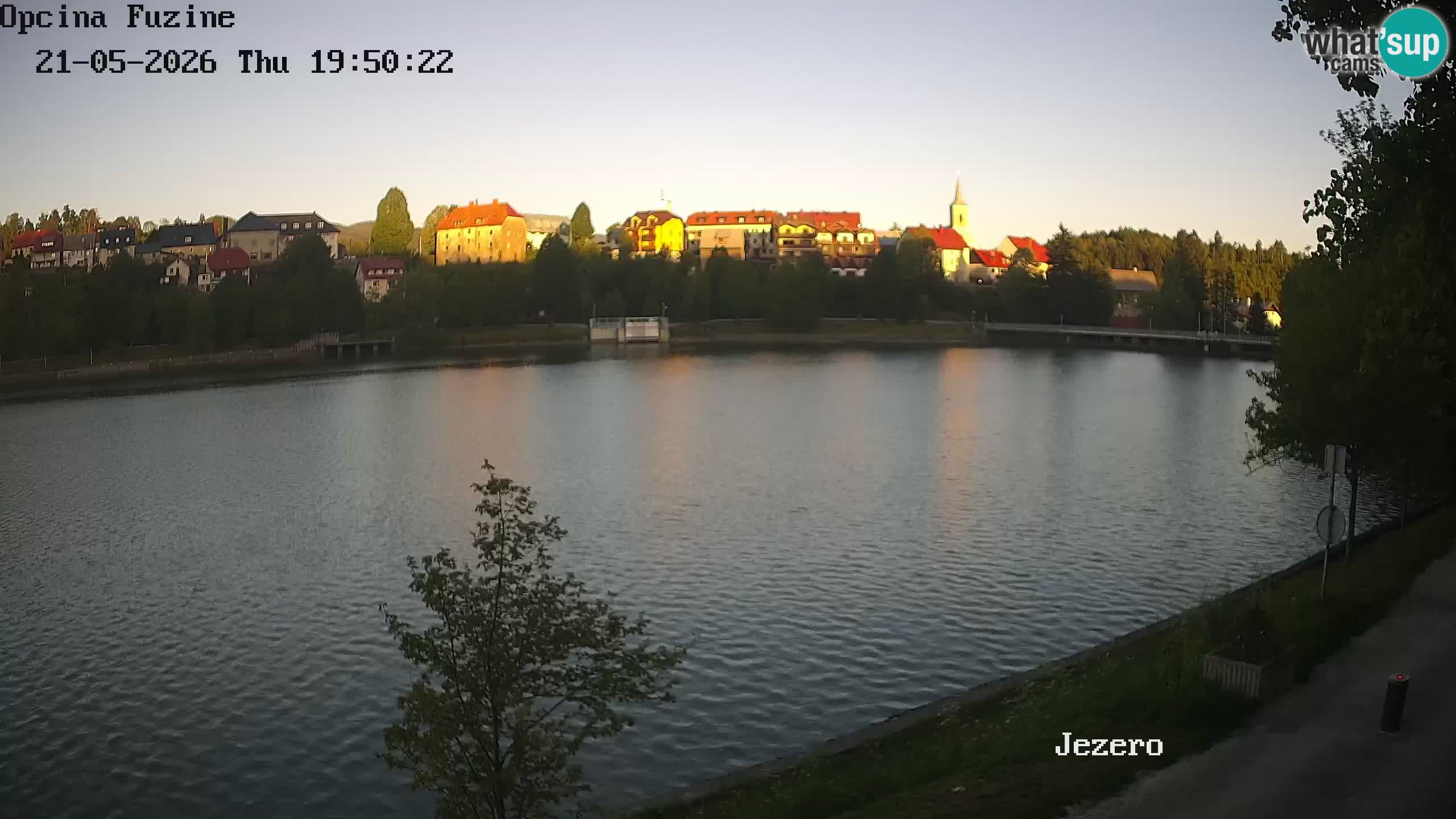 Bajersko Jezero web kamera Fužine
