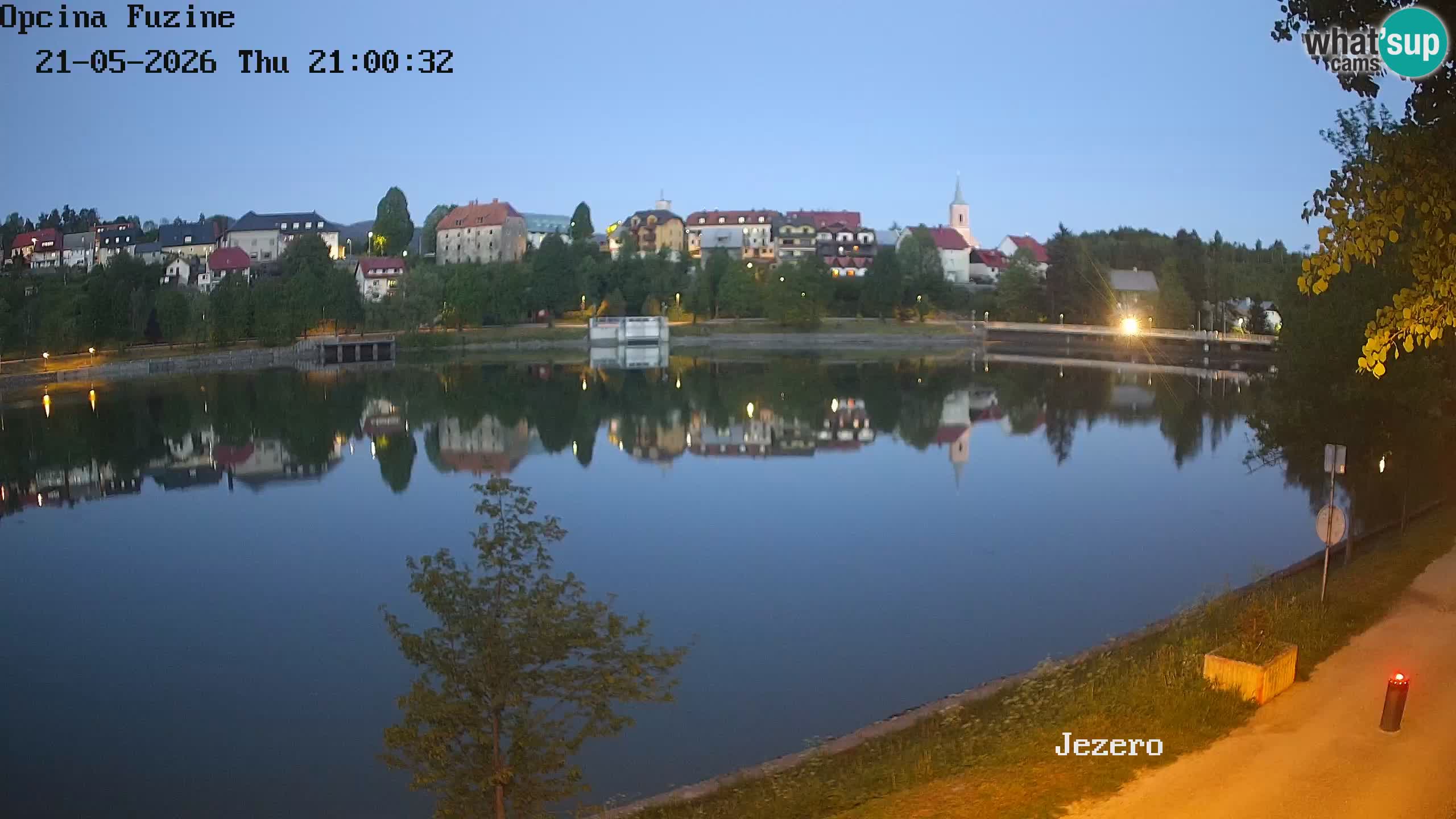 Bajersko Jezero web kamera Fužine