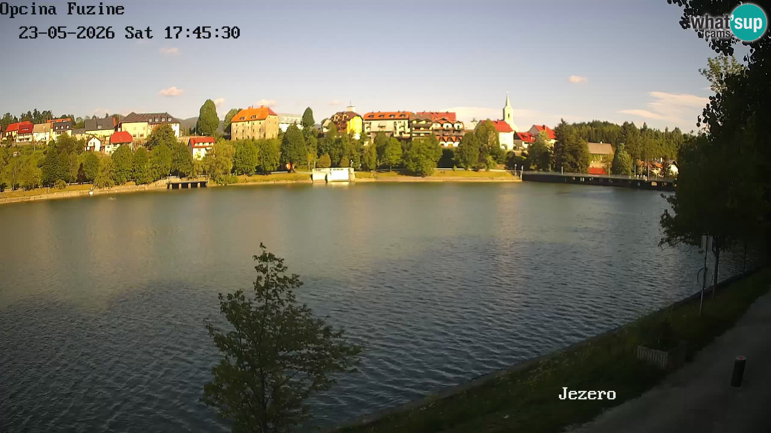 Bajersko Jezero web kamera Fužine
