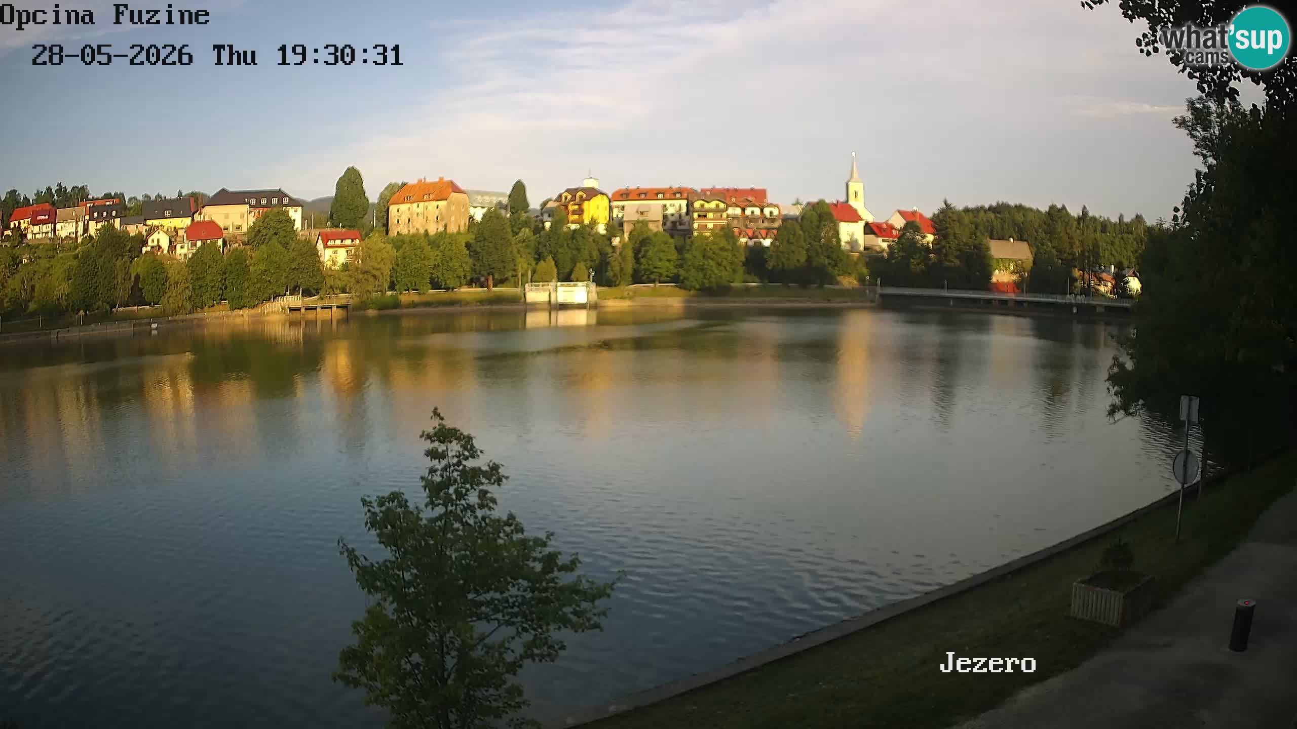 Bajersko Jezero web kamera Fužine