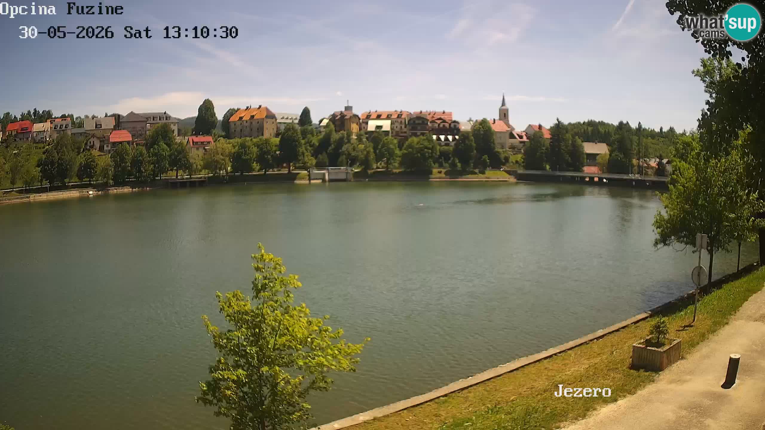 Bajersko Jezero web kamera Fužine