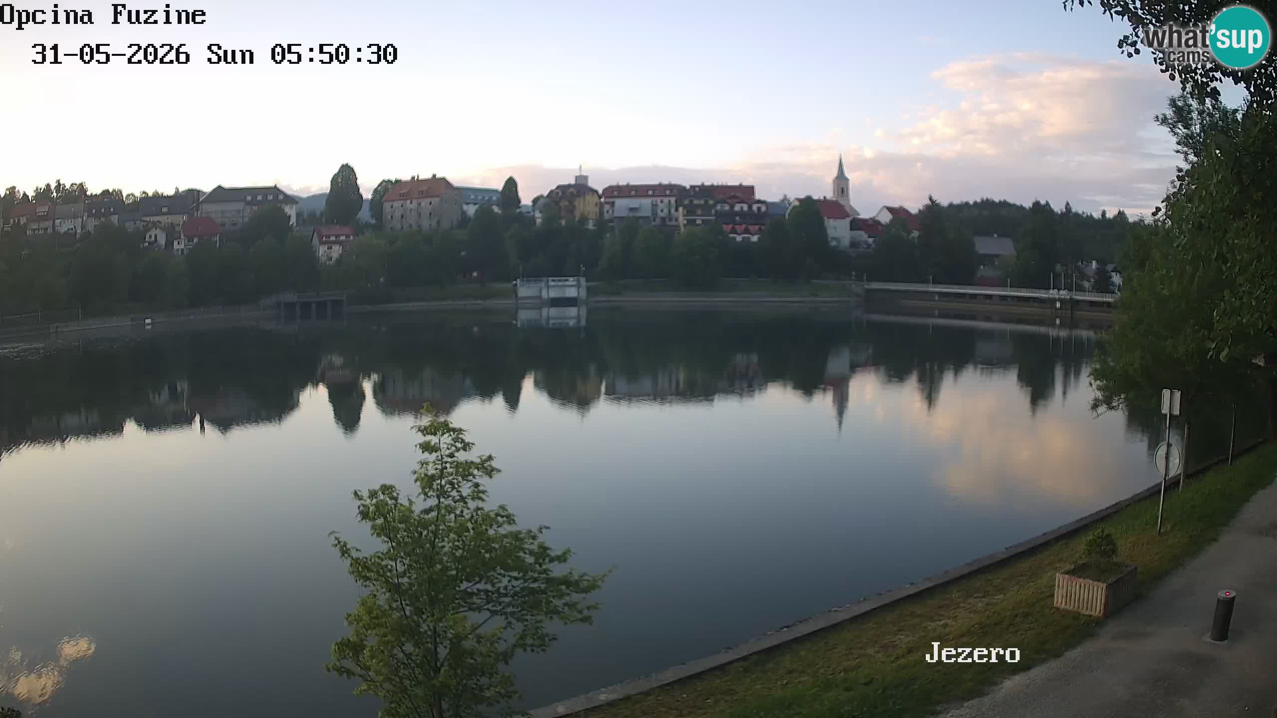 Bajersko Jezero web kamera Fužine