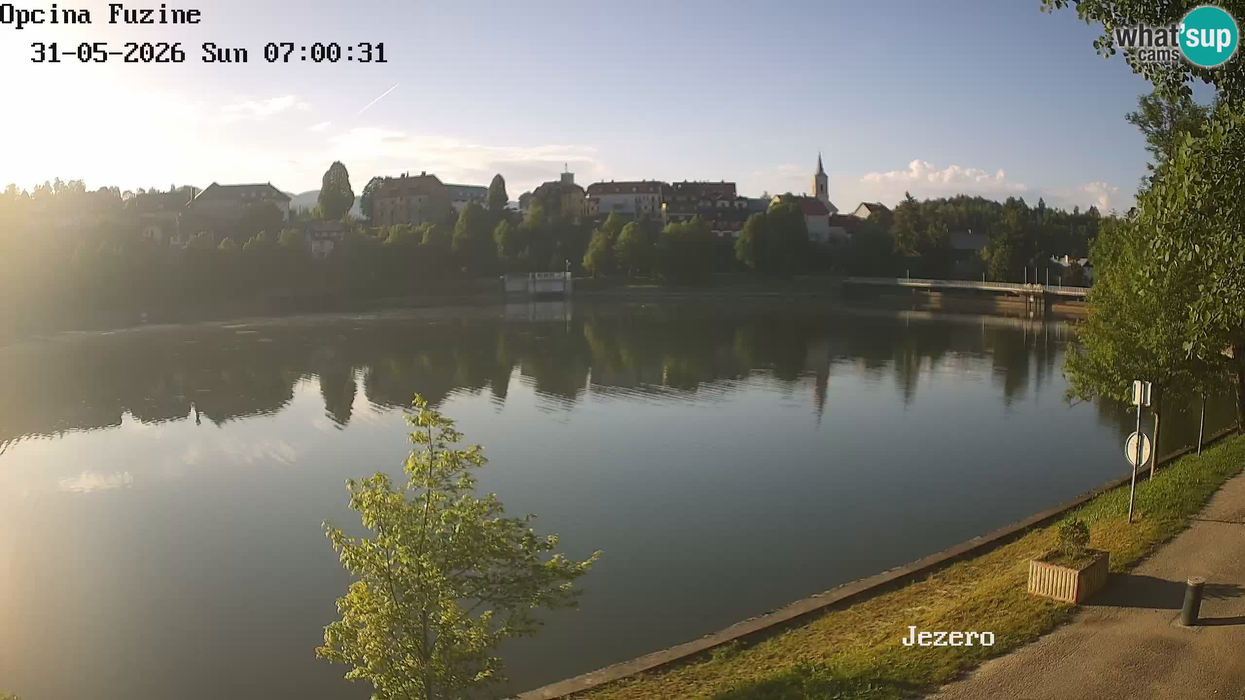 Bajersko Jezero web kamera Fužine