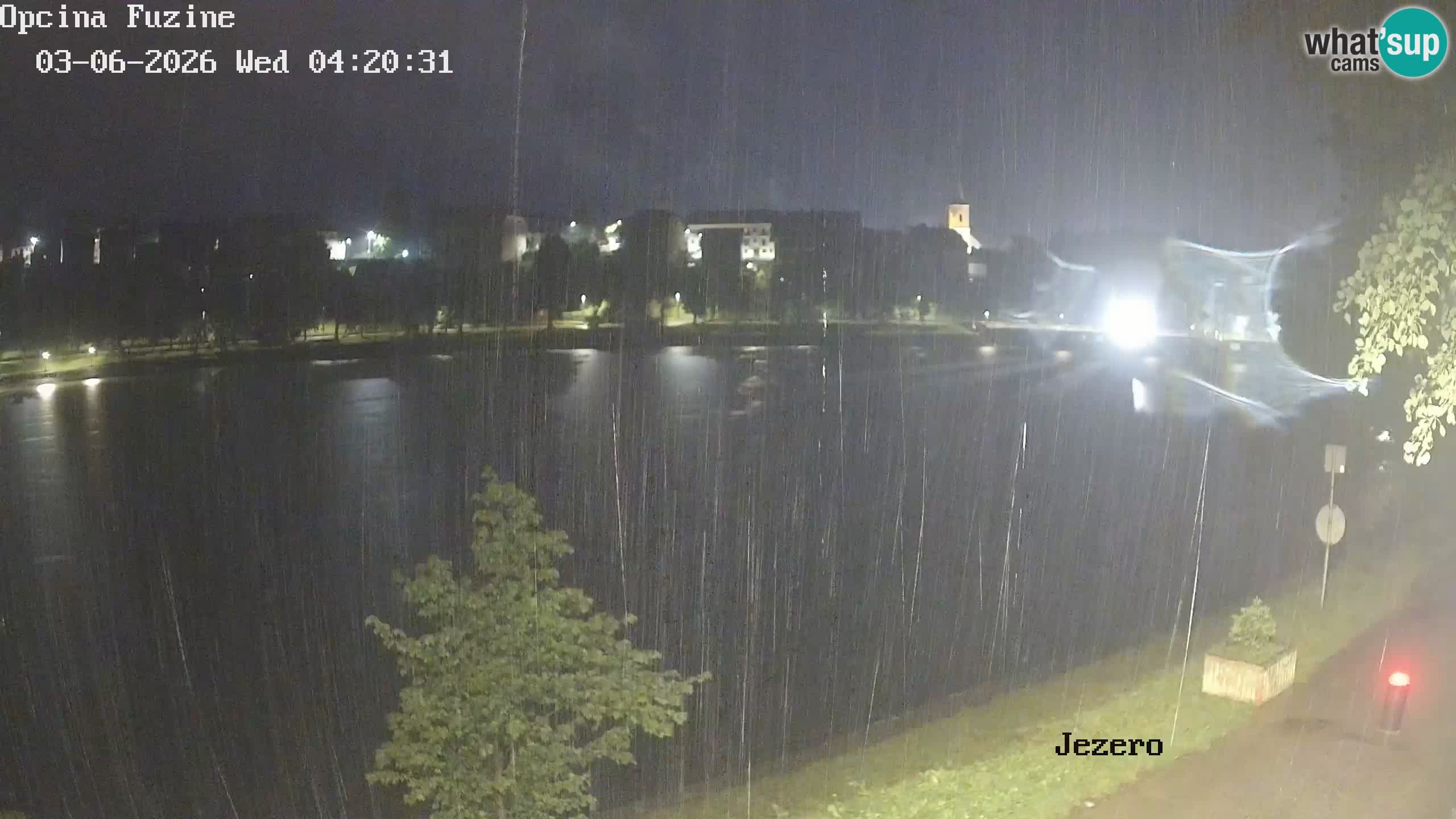 LIVE lago Bajer webcam Bajersko Jezero Fužine