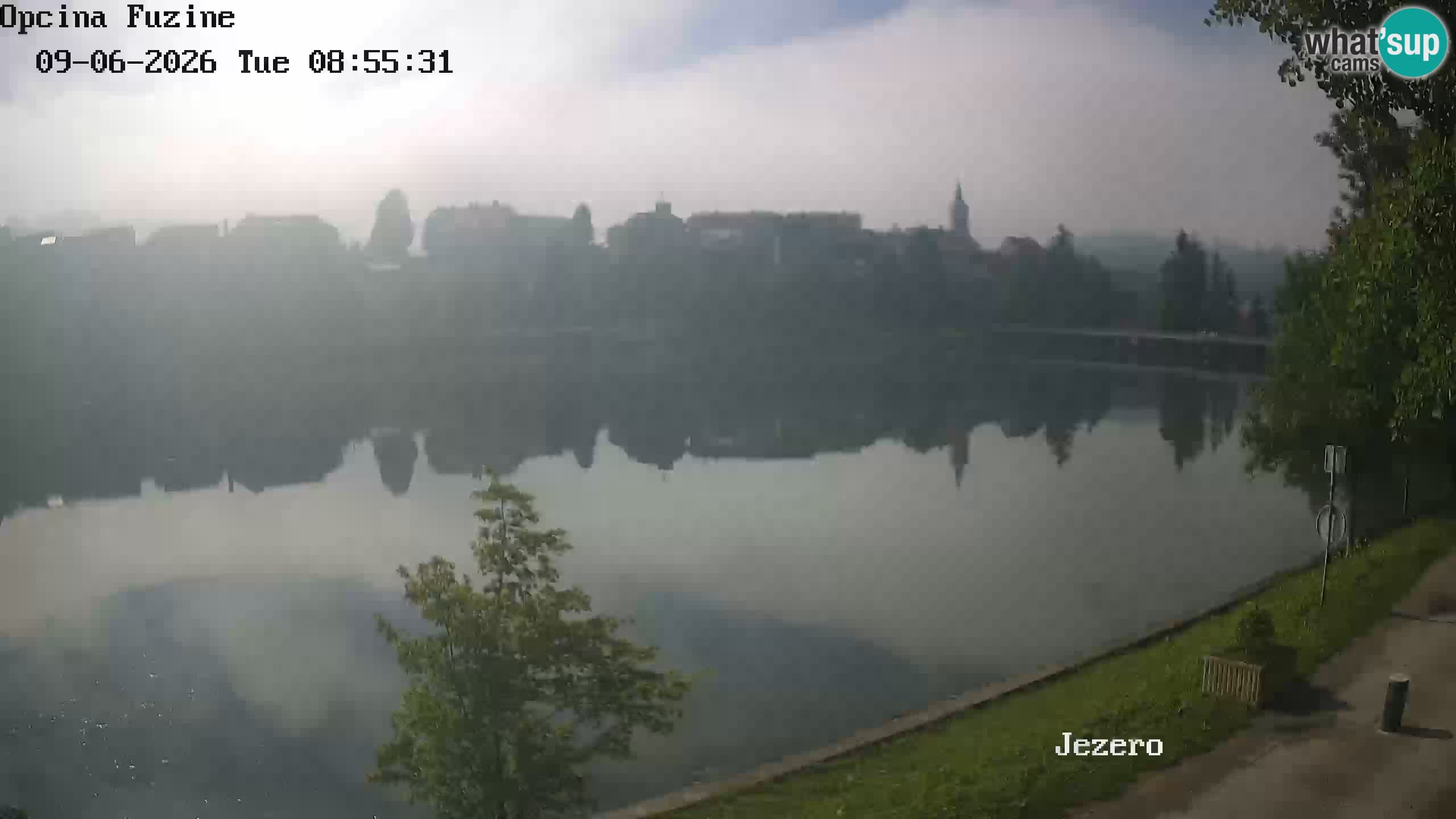 Bajersko Jezero web kamera Fužine