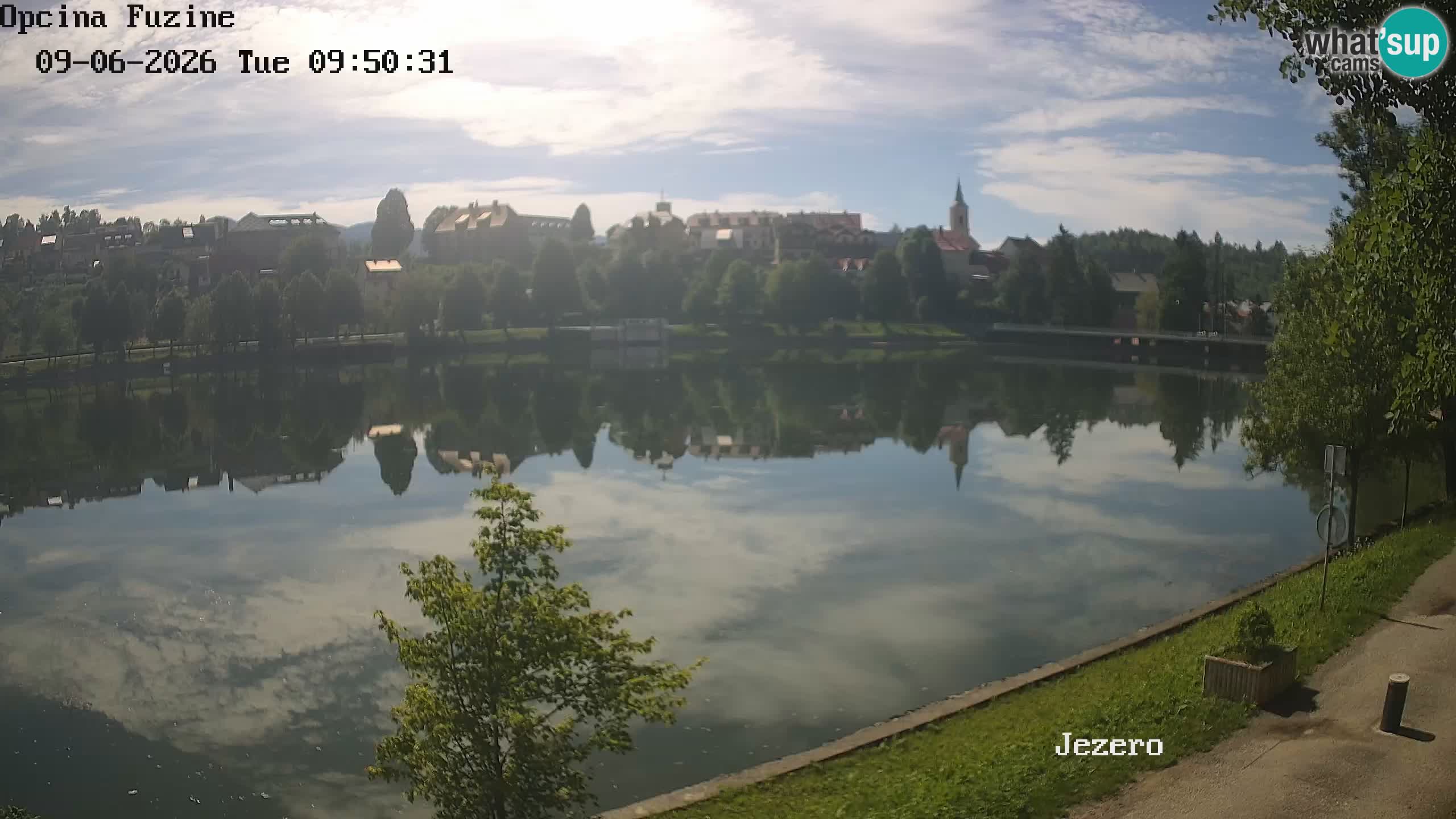 Bajersko Jezero web kamera Fužine