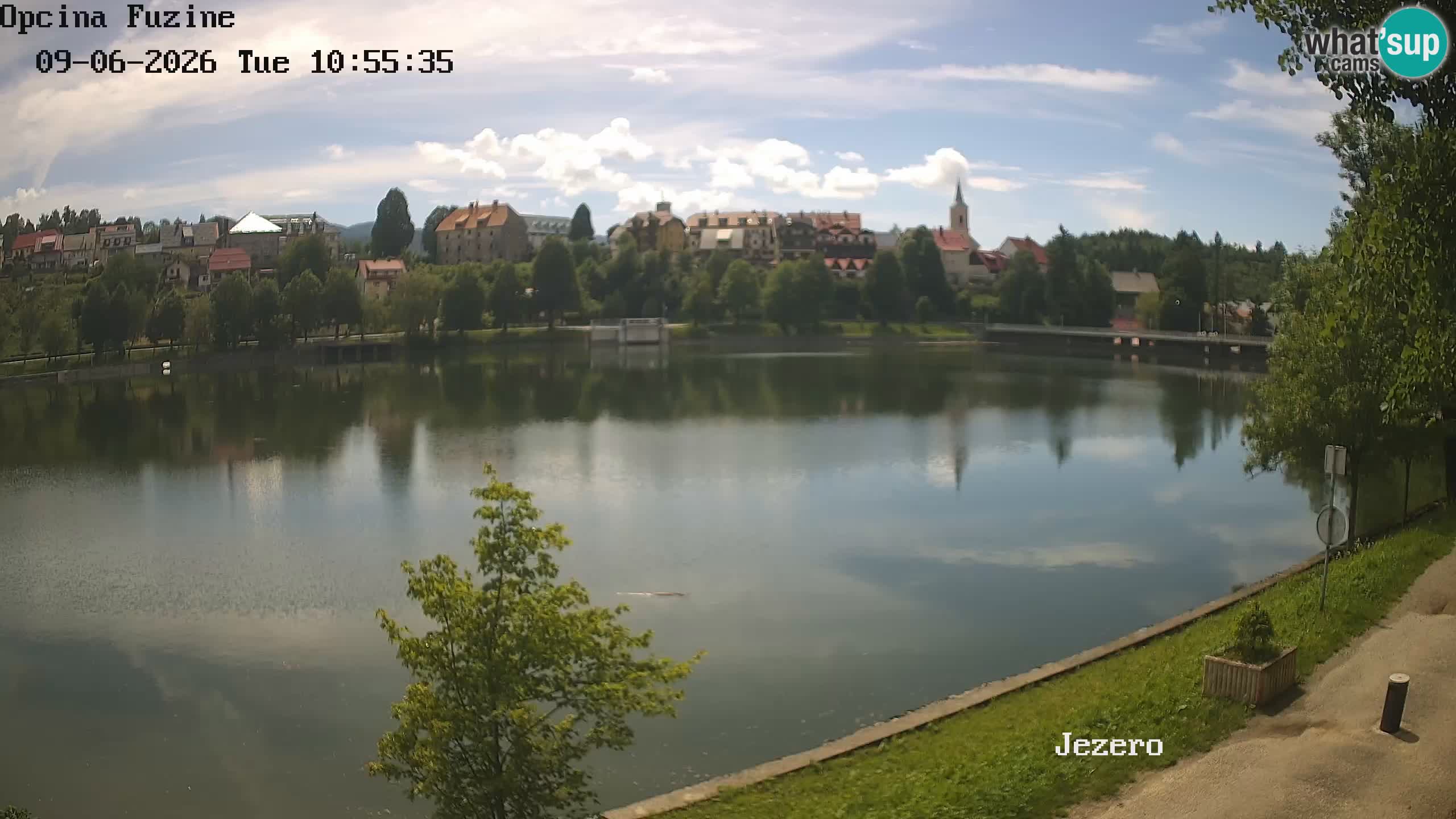 Bajersko Jezero web kamera Fužine