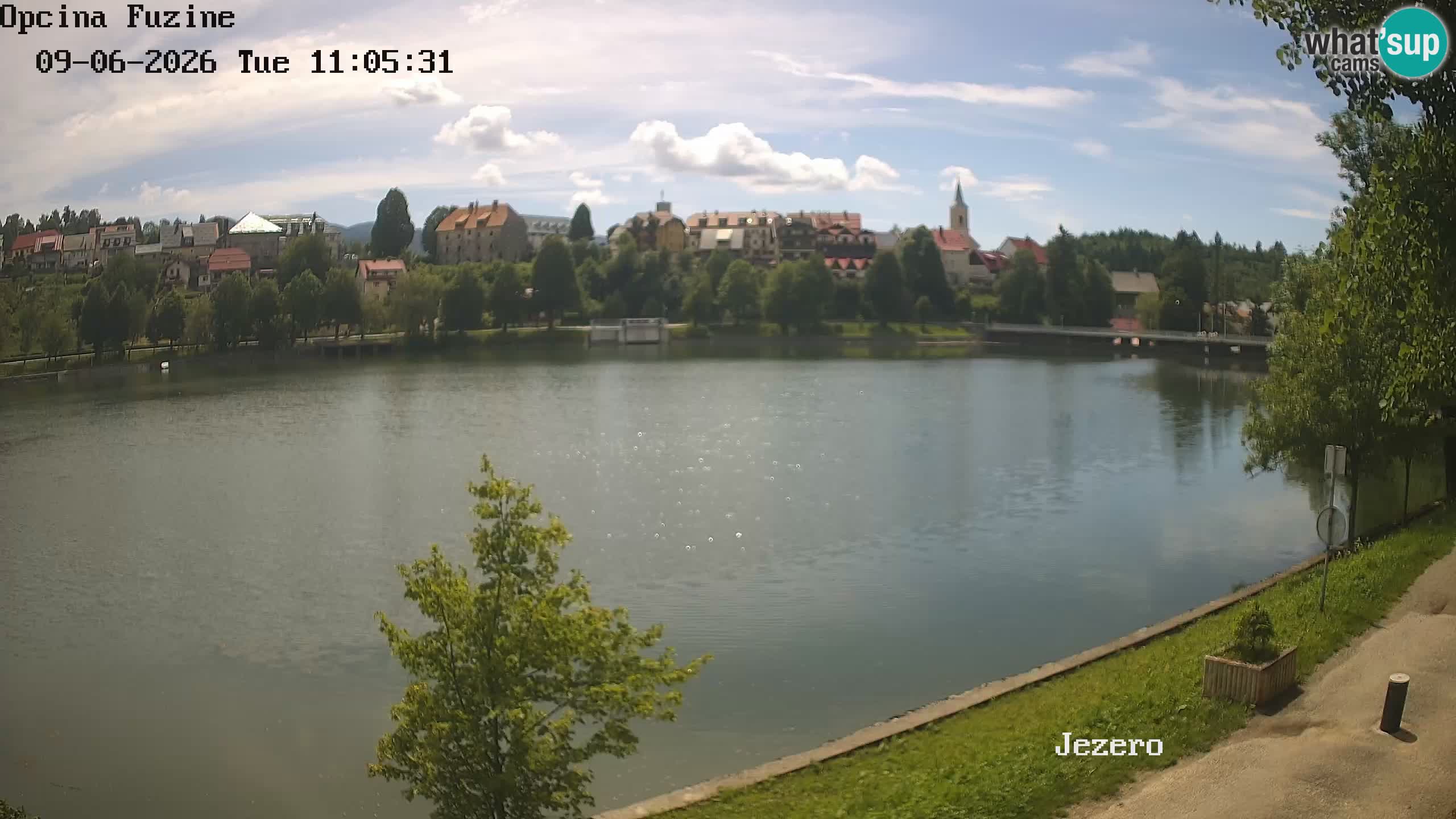 Bajersko Jezero web kamera Fužine