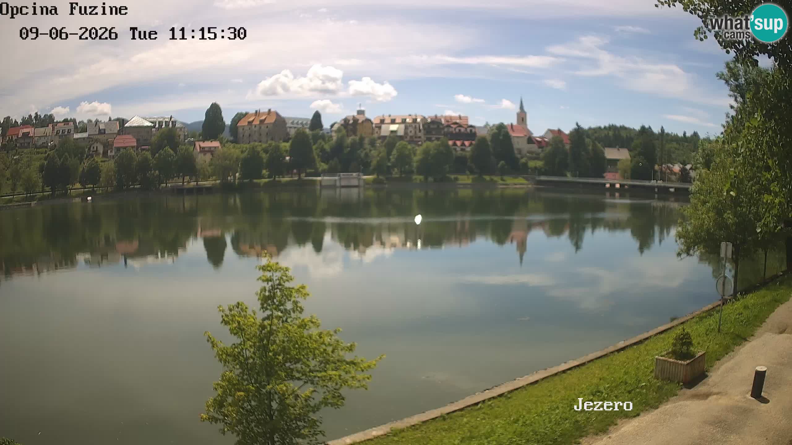 Bajersko Jezero web kamera Fužine