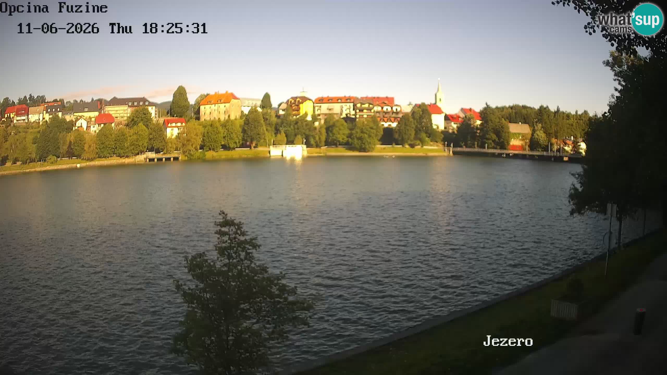 Bajersko Jezero web kamera Fužine