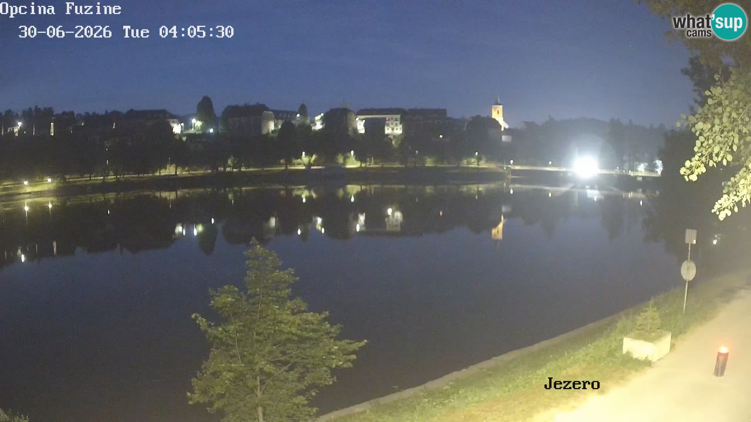 Bajersko Jezero web kamera Fužine