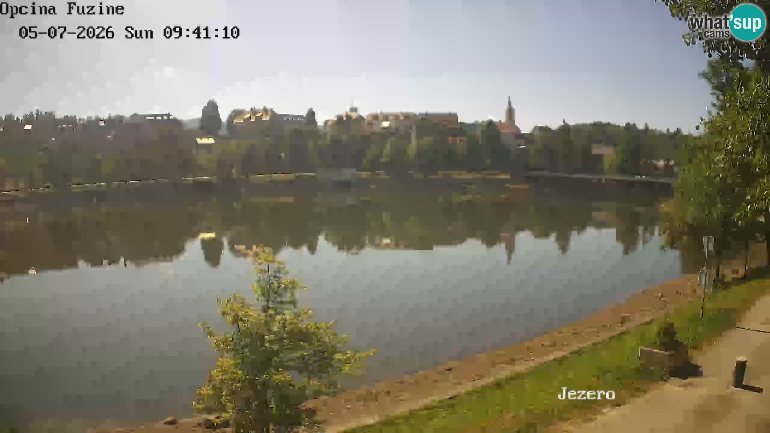 LIVE lago Bajer webcam Bajersko Jezero Fužine