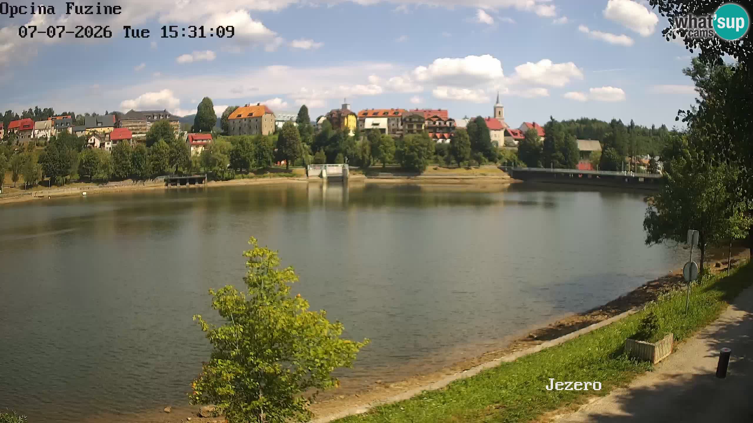 LIVE Lake Bajer livecam Bajersko Jezero Fužine