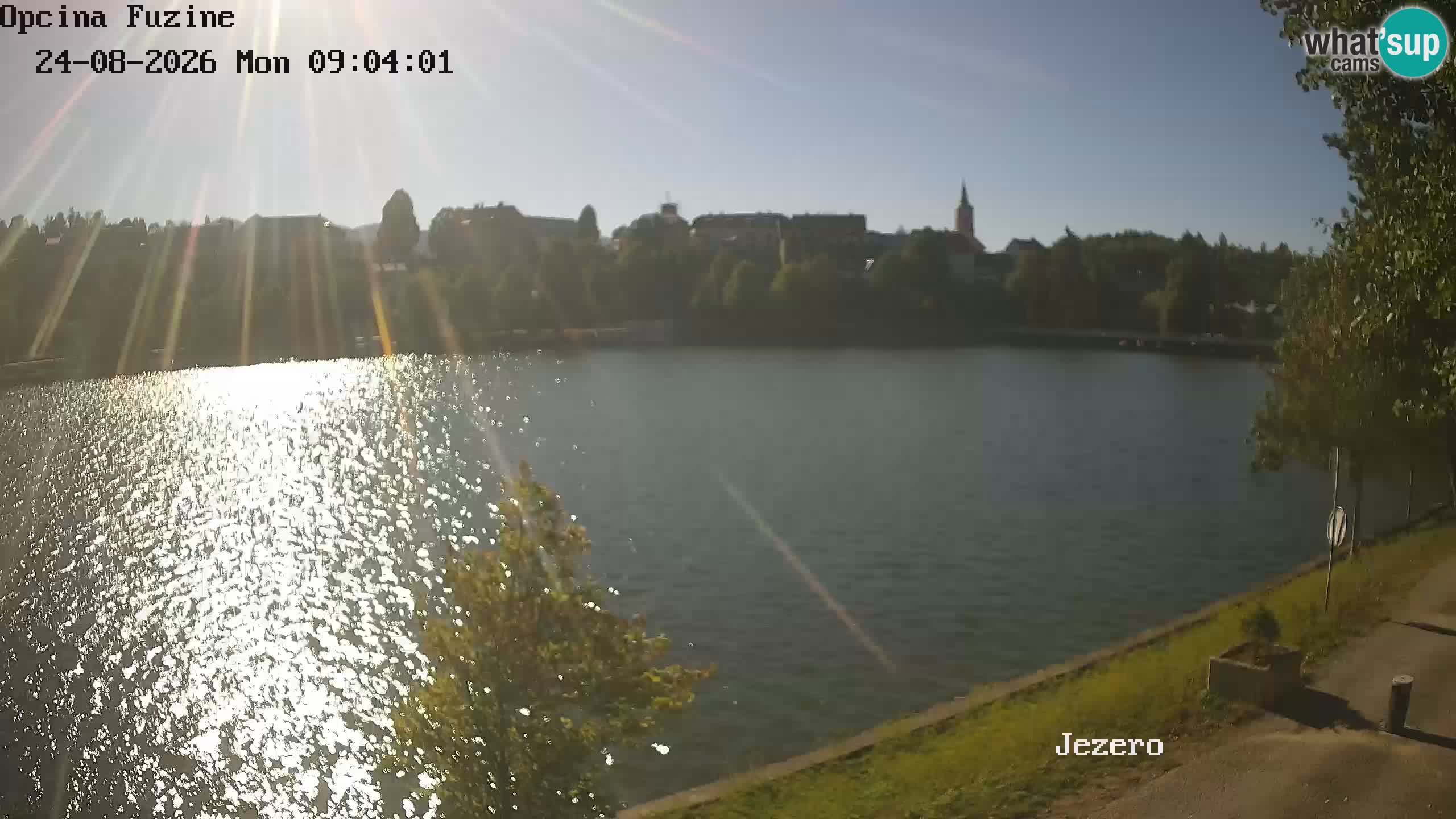 Bajersko Jezero web kamera Fužine