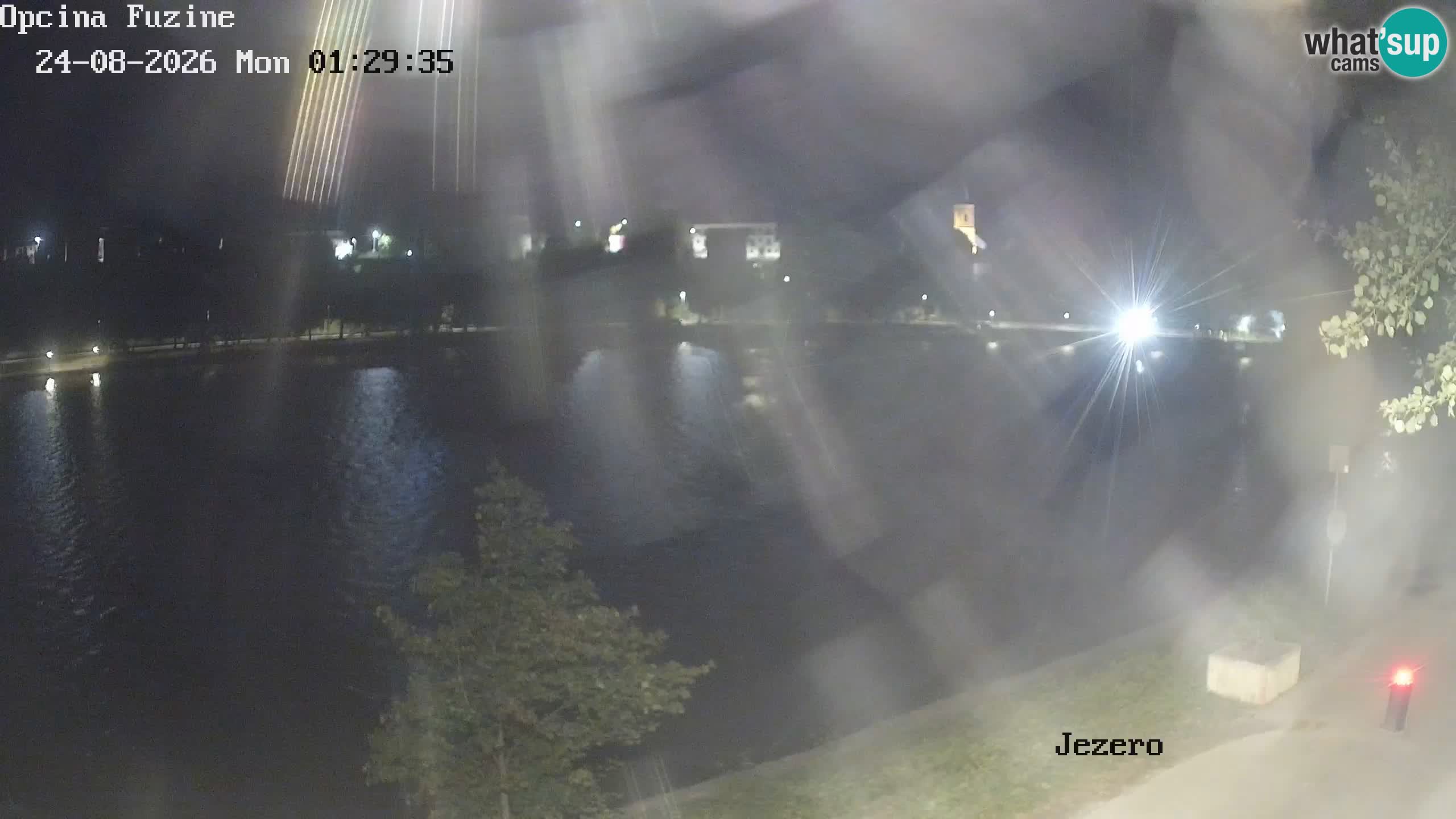 LIVE lago Bajer webcam Bajersko Jezero Fužine