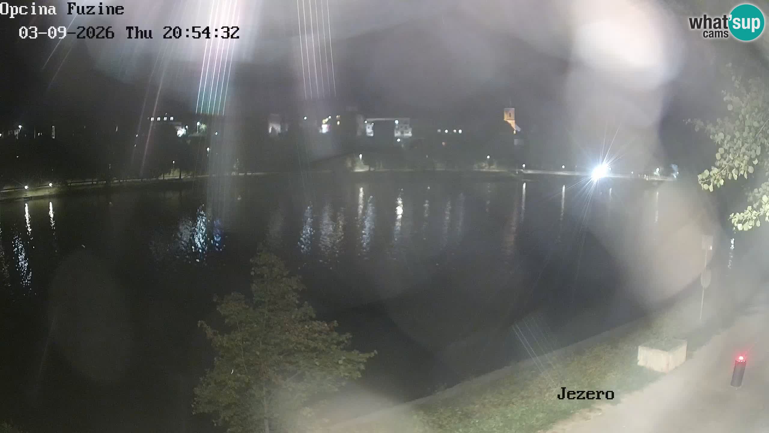 Bajersko Jezero web kamera Fužine