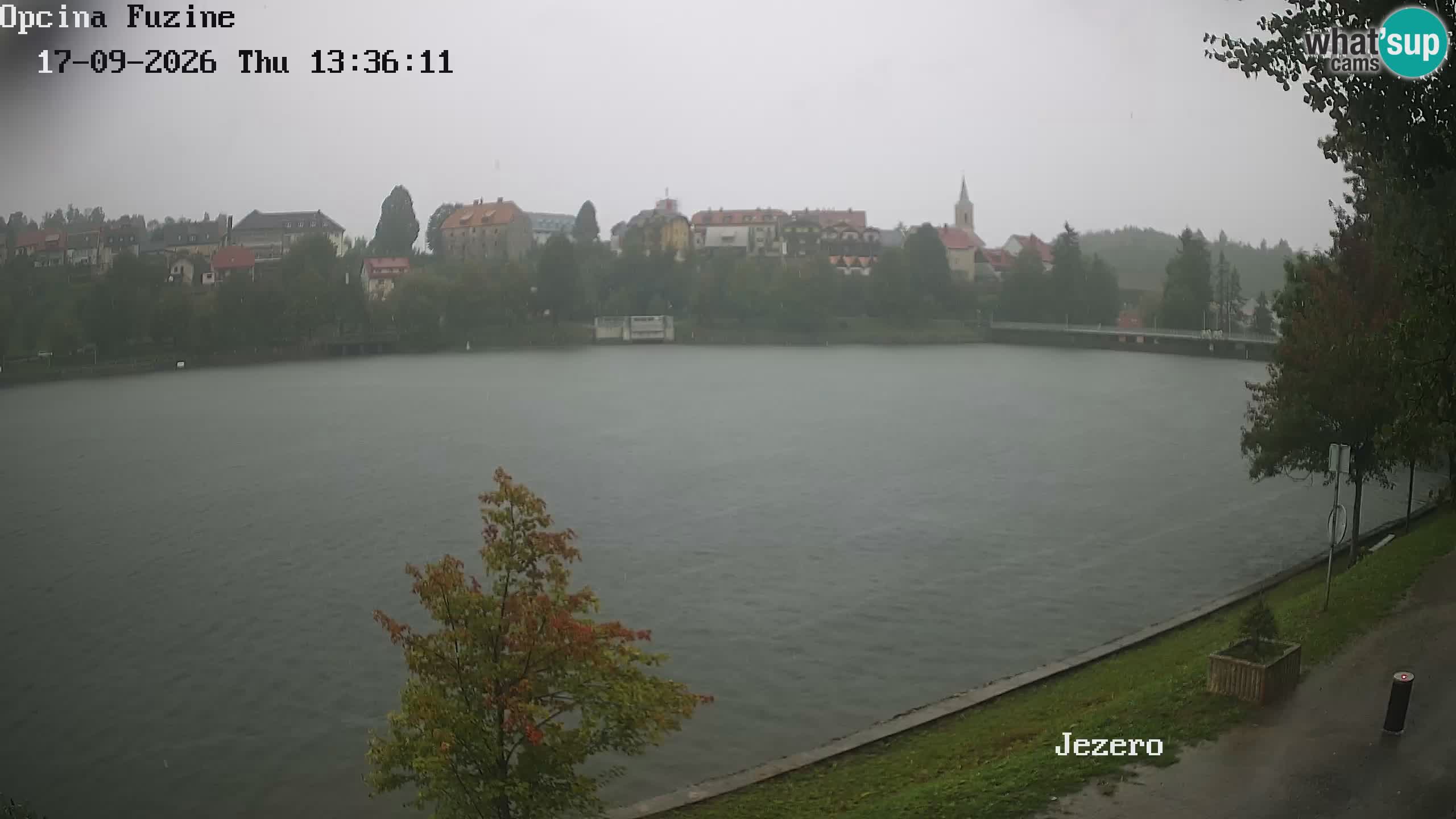 LIVE lago Bajer webcam Bajersko Jezero Fužine