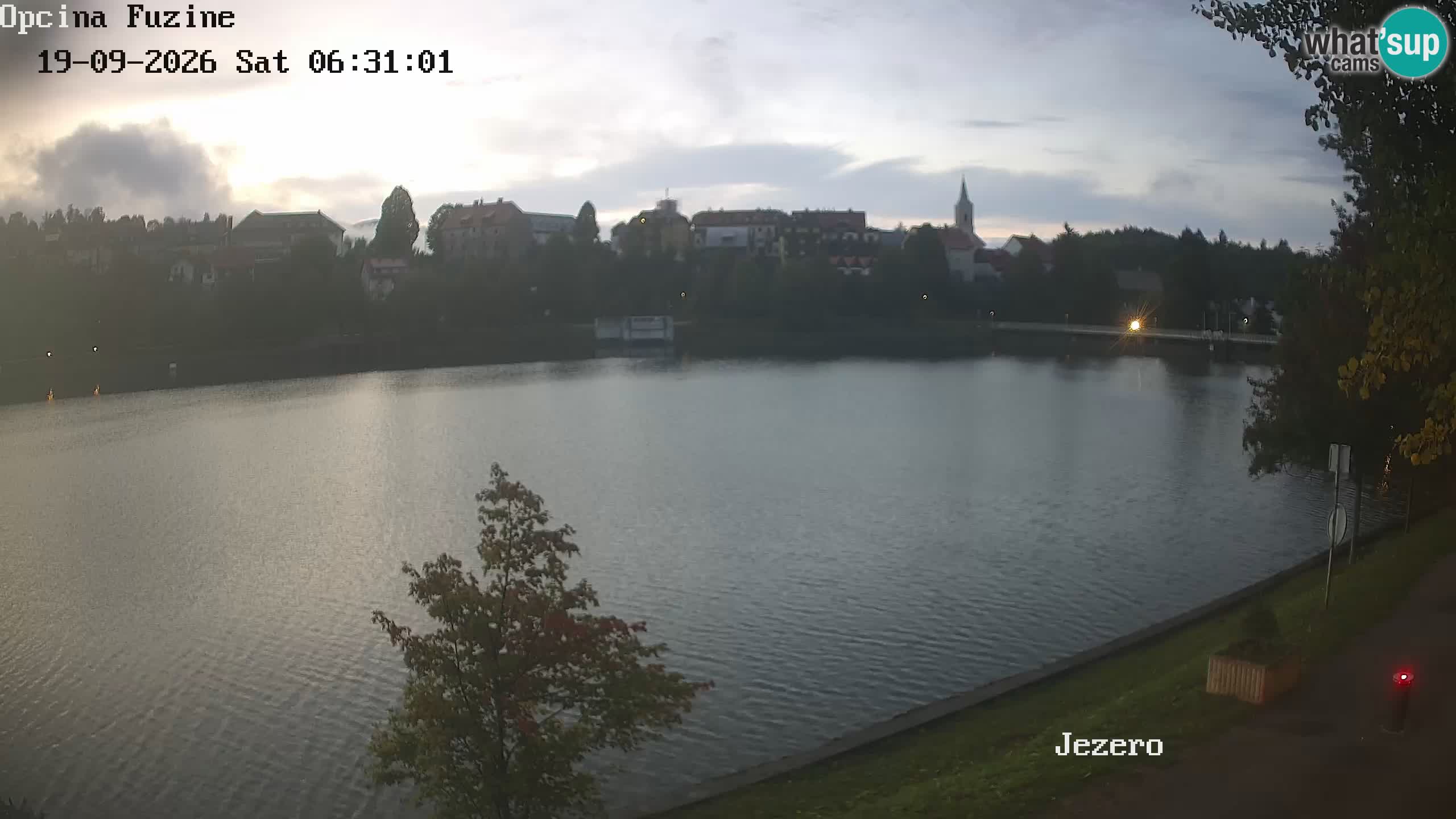 Bajersko Jezero web kamera Fužine