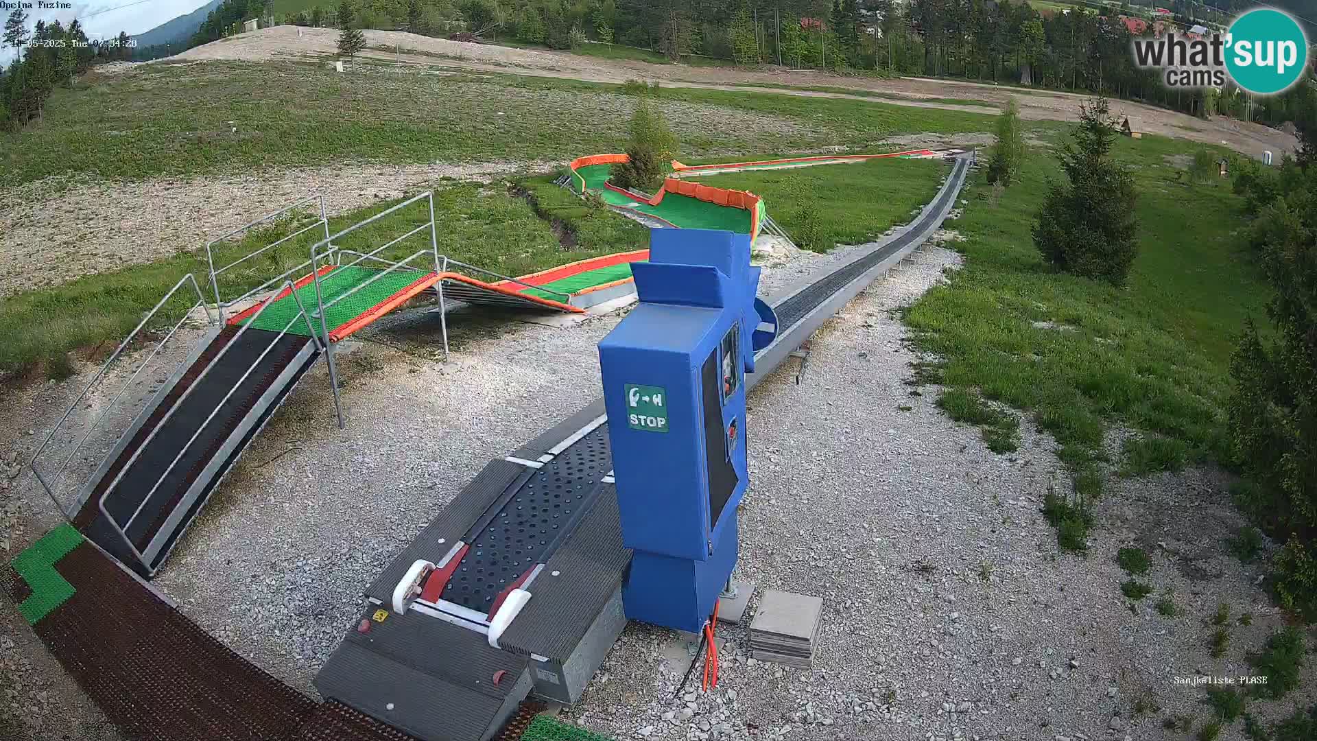Live webcam Fužine toboggan run – Croatia