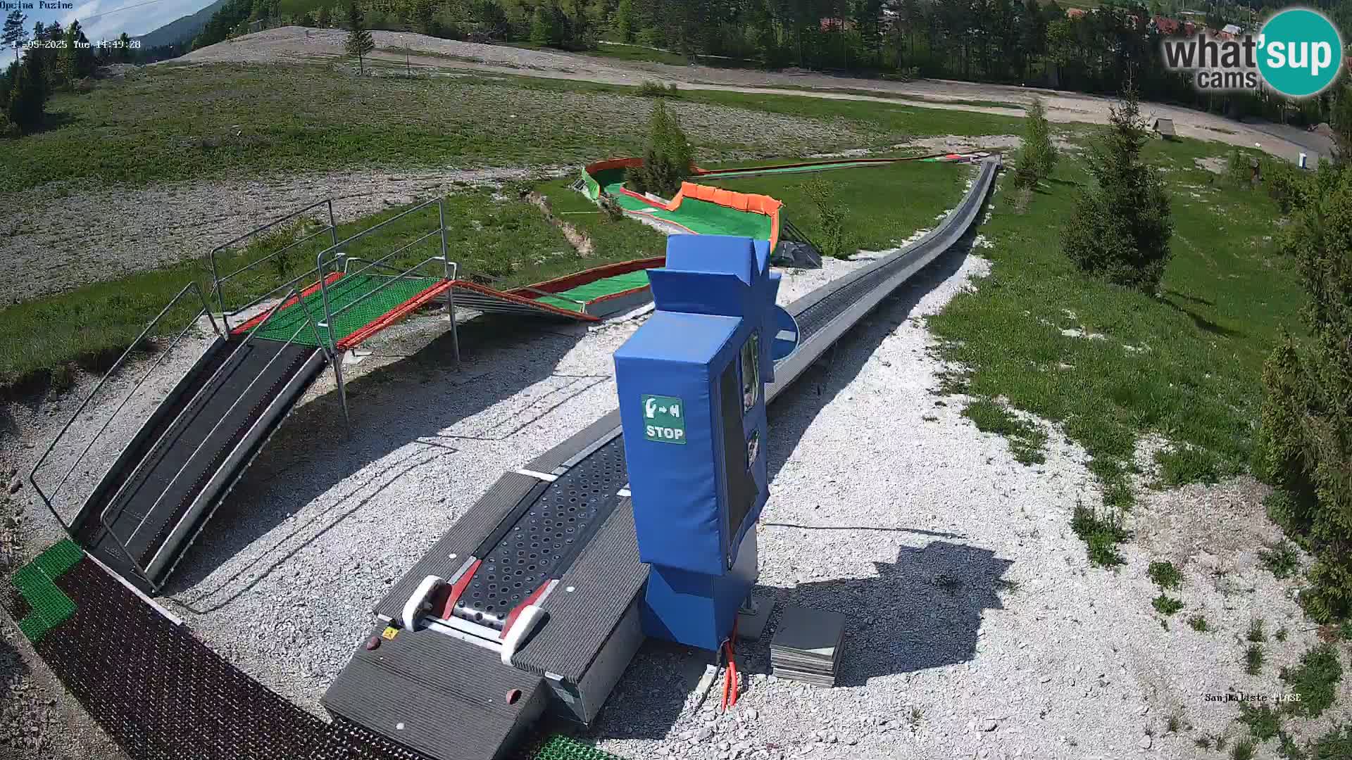Live webcam Fužine toboggan run – Croatia