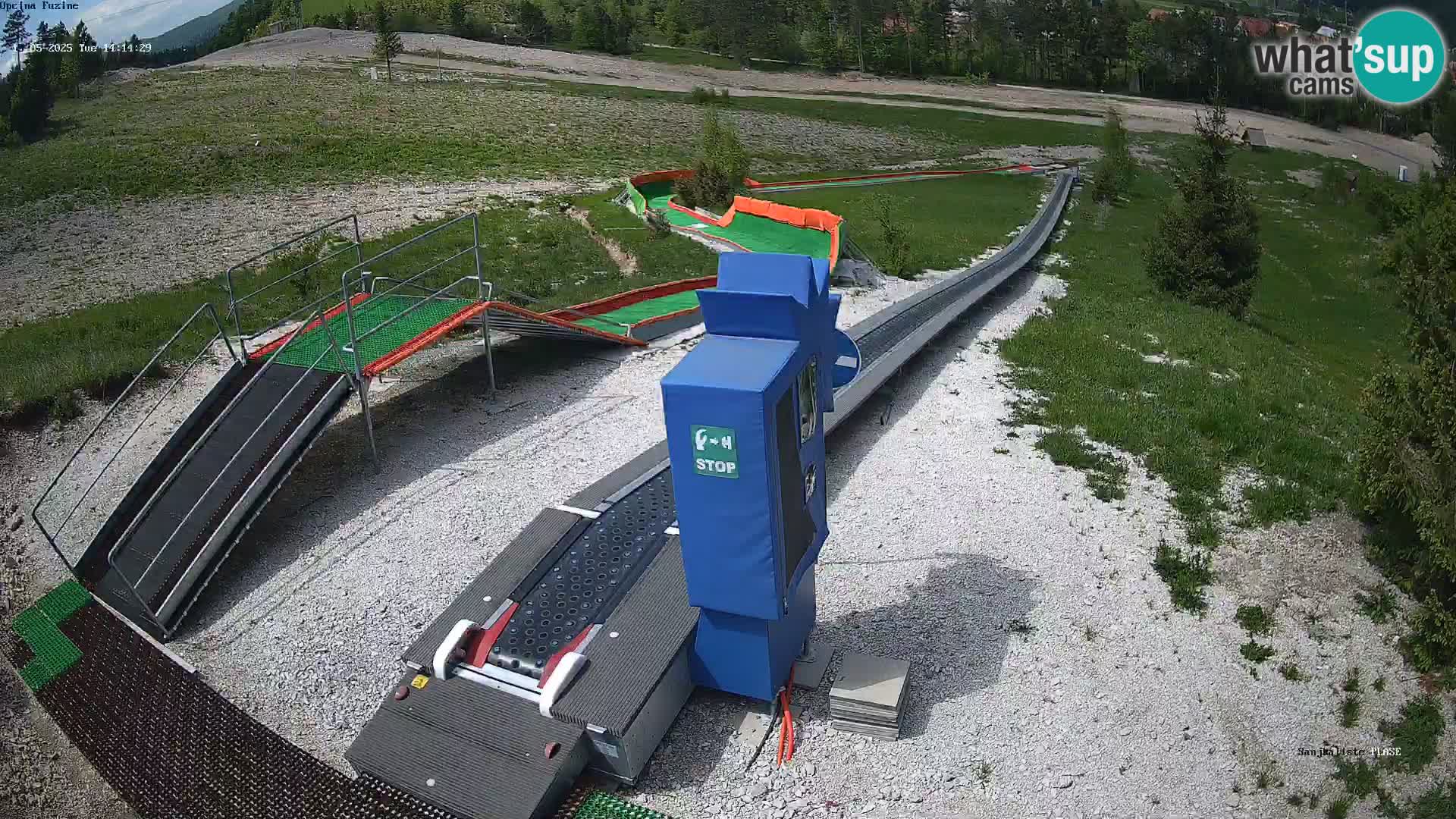 Live webcam Fužine toboggan run – Croatia