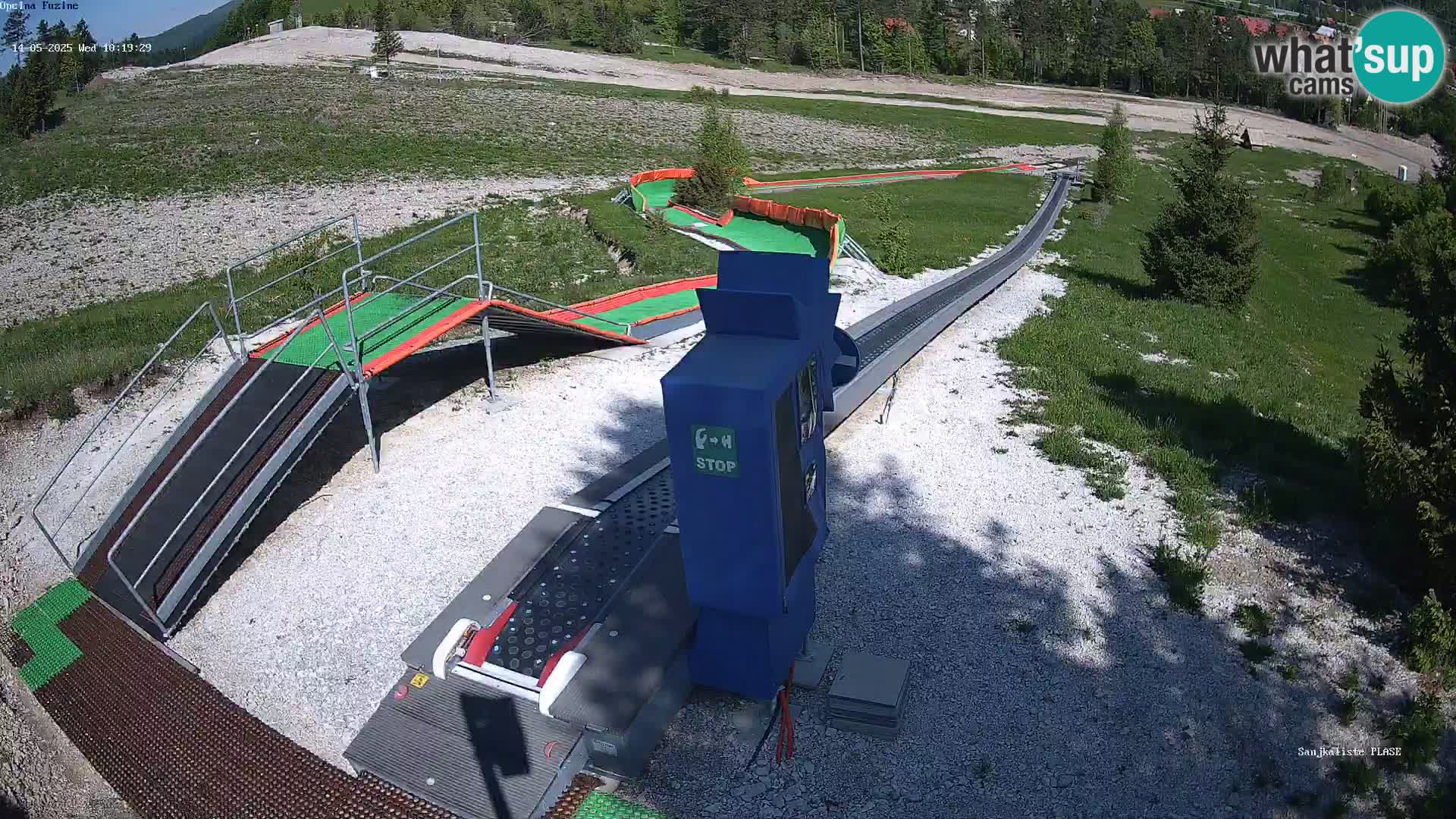 Live webcam Fužine toboggan run – Croatia