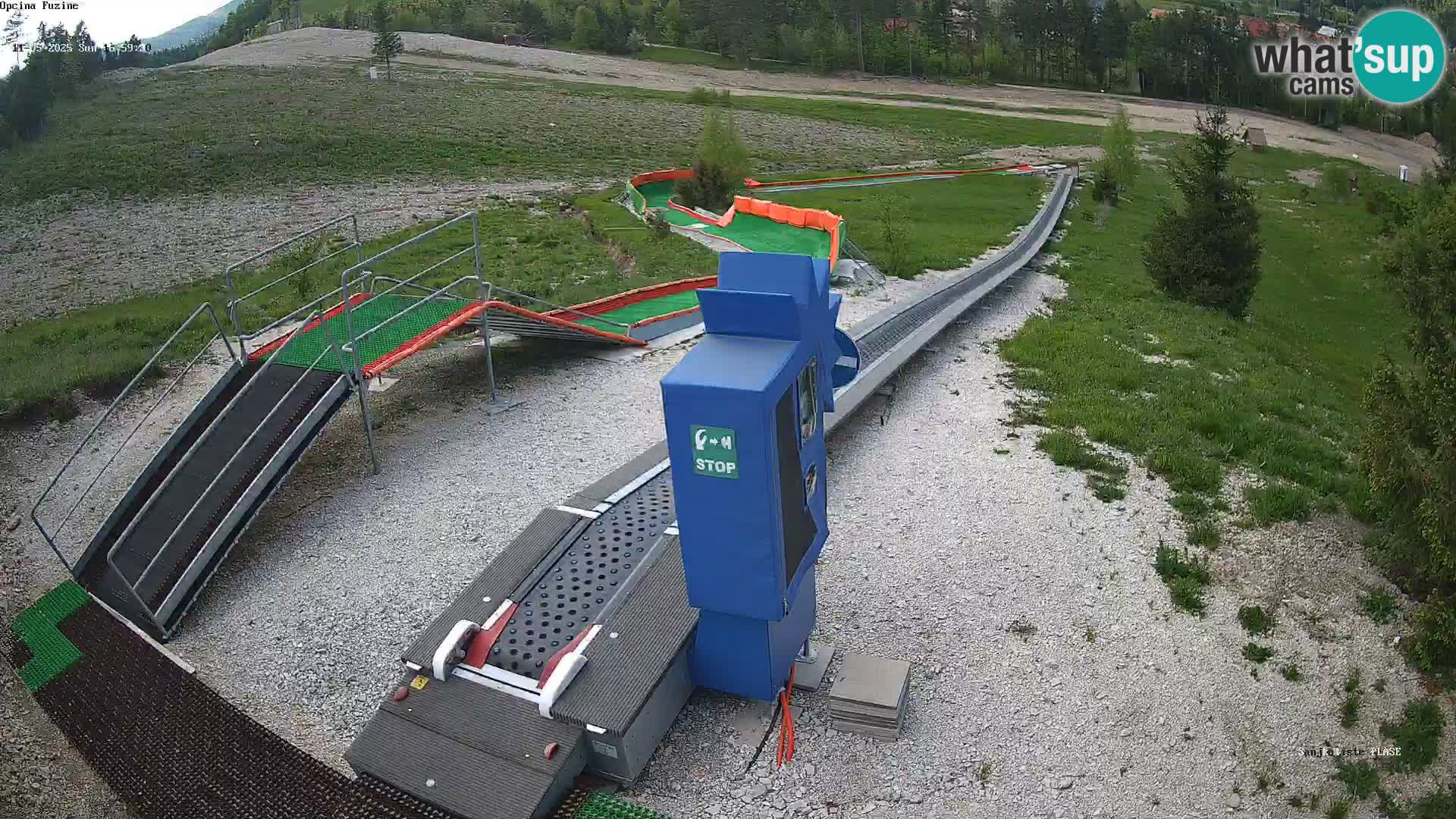 Live webcam Fužine toboggan run – Croatia
