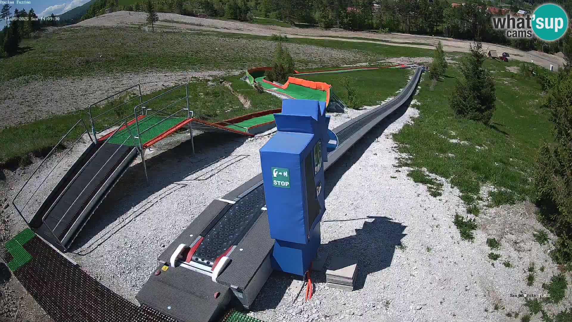 Webcam en direct Piste de luge de Fužine – Croatie