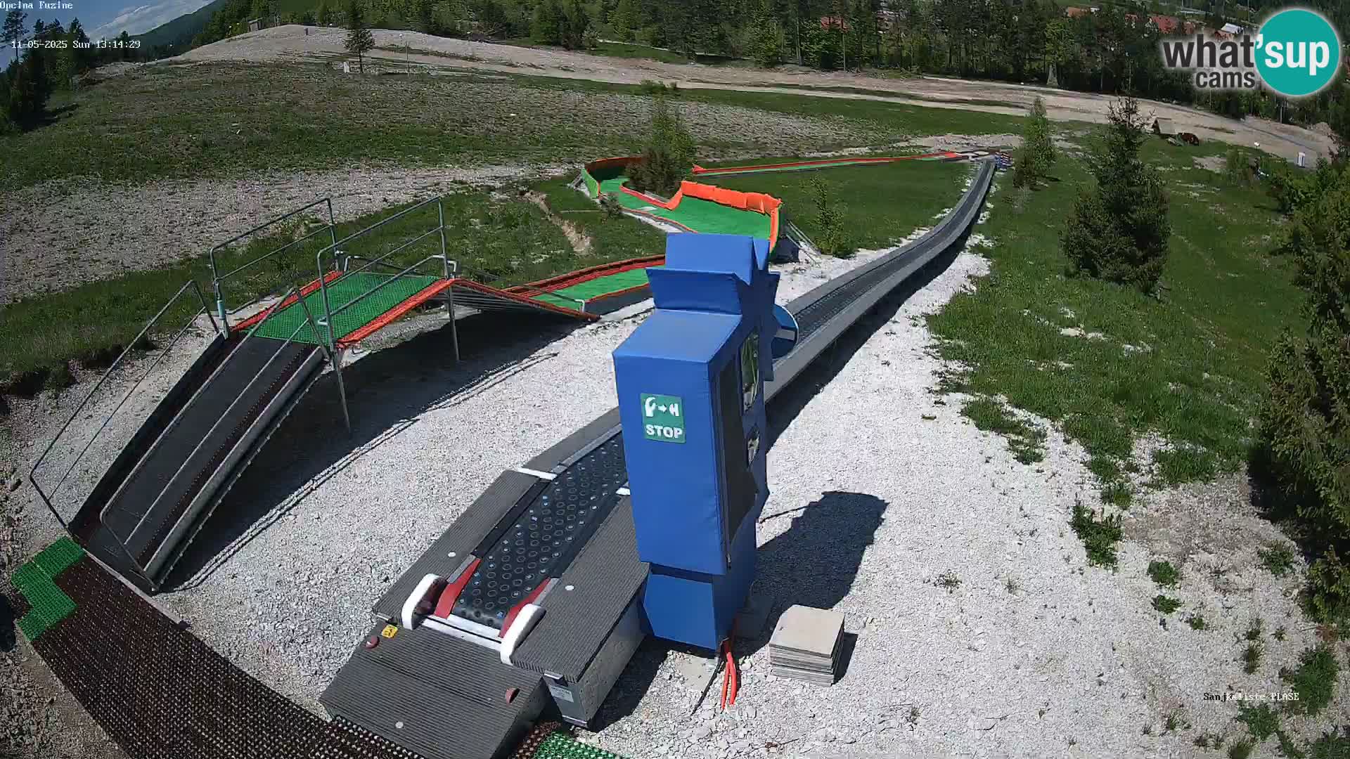 Spletna kamera v živo Sankališče Fužine – Hrvaška