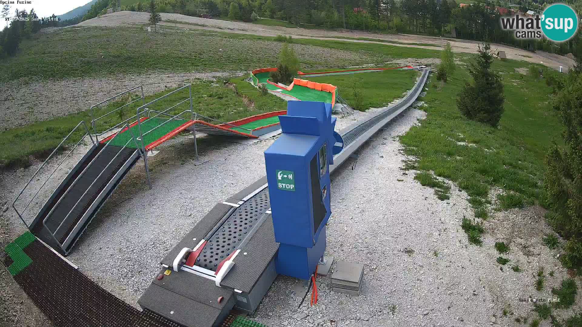 Live webcam Fužine toboggan run – Croatia